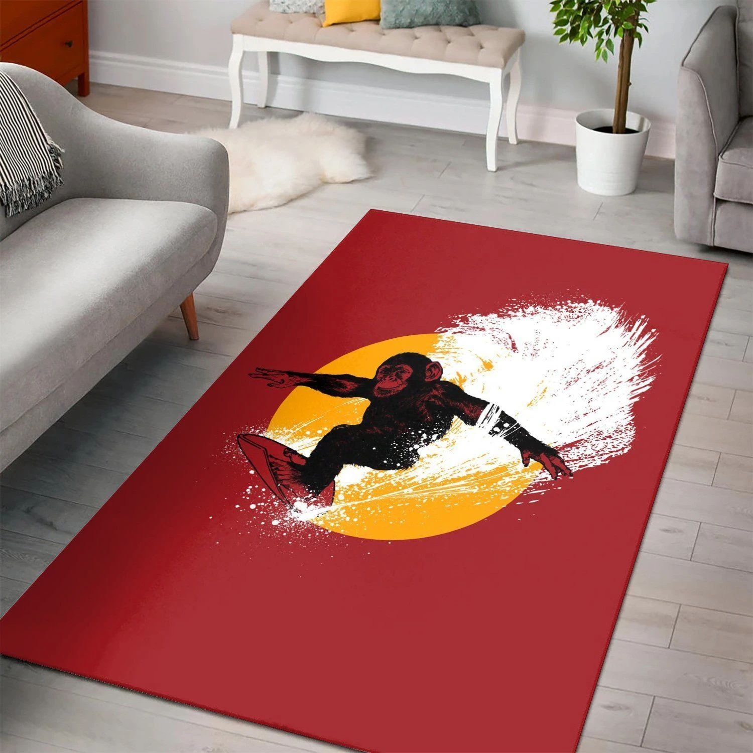 Chimp Surf  Carpet Living Room