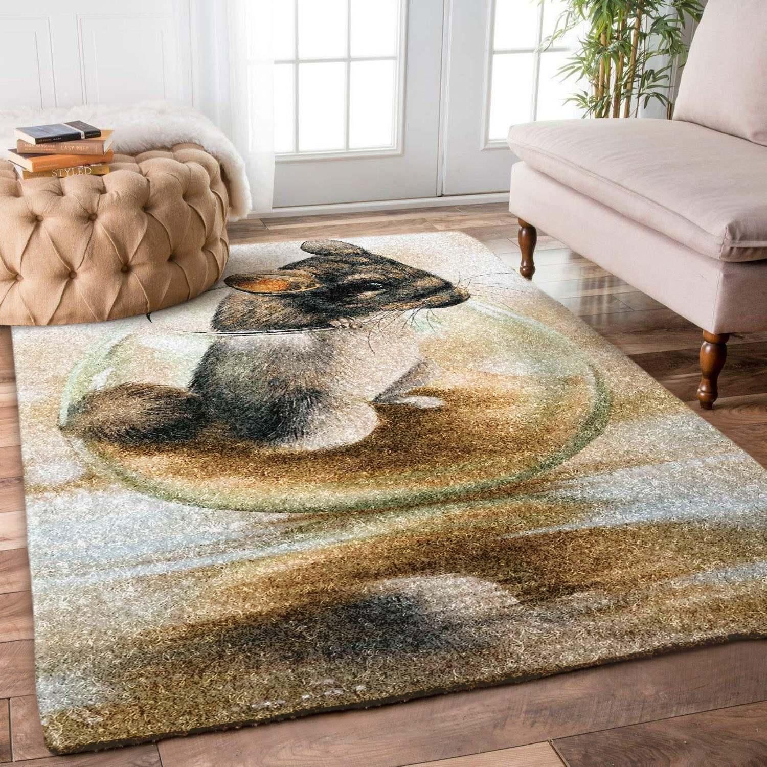 Chinchilla Rug Chrismas Gift - Indoor Outdoor Rugs