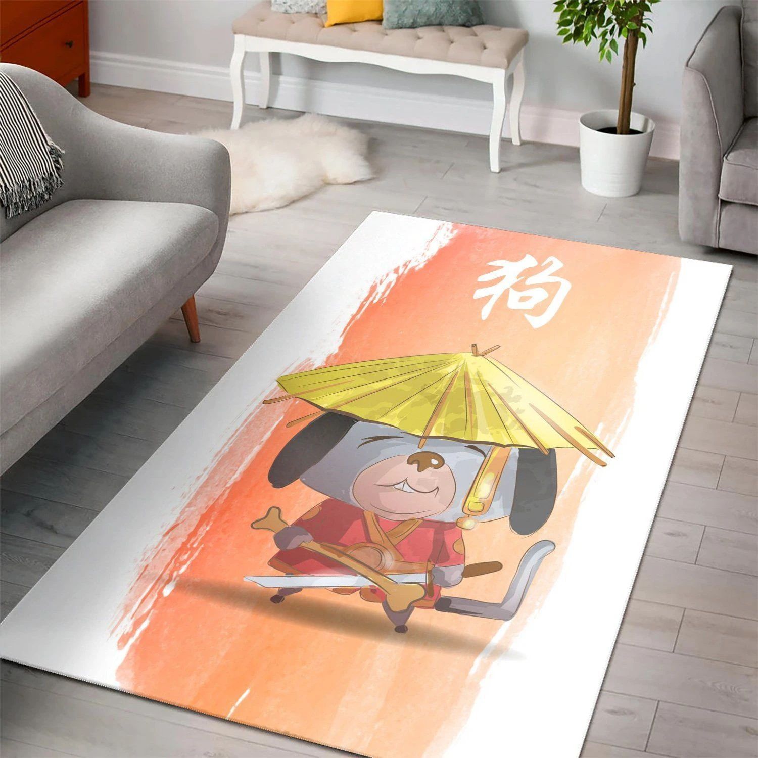 Chinese Zodiac Dog  Carpet Living Room