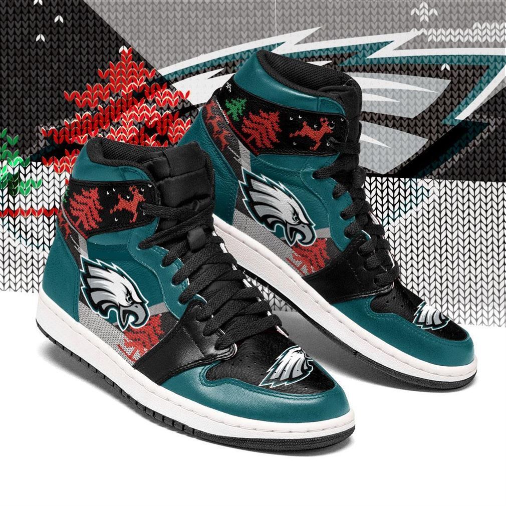Christmas Philadelphia Eagles Nfl Air Jordan Shoes Sport Sneaker Boots Shoes