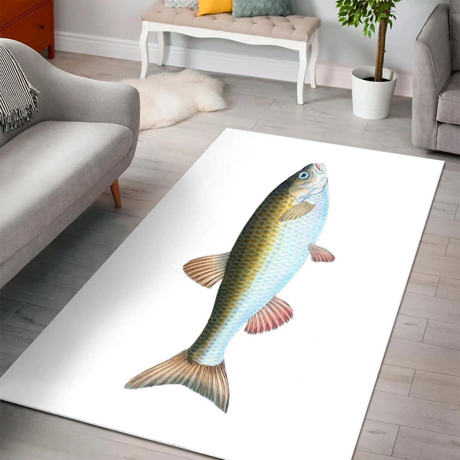 Chub Cyprinus Jeses  Area Rug