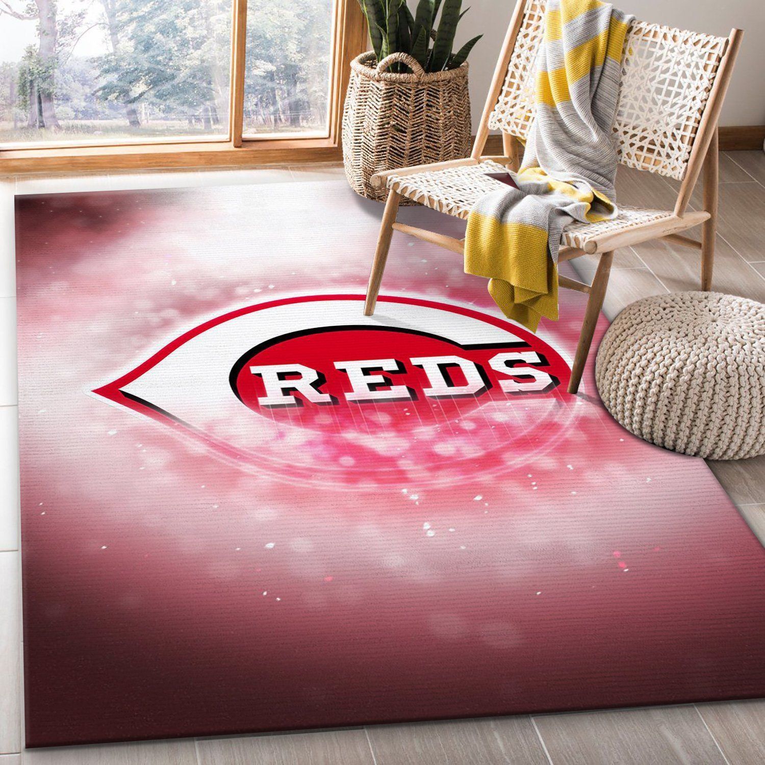Cincinnati Reds NFL Rug Living Room Rug Home Decor Floor Decor - Indoor Outdoor Rugs