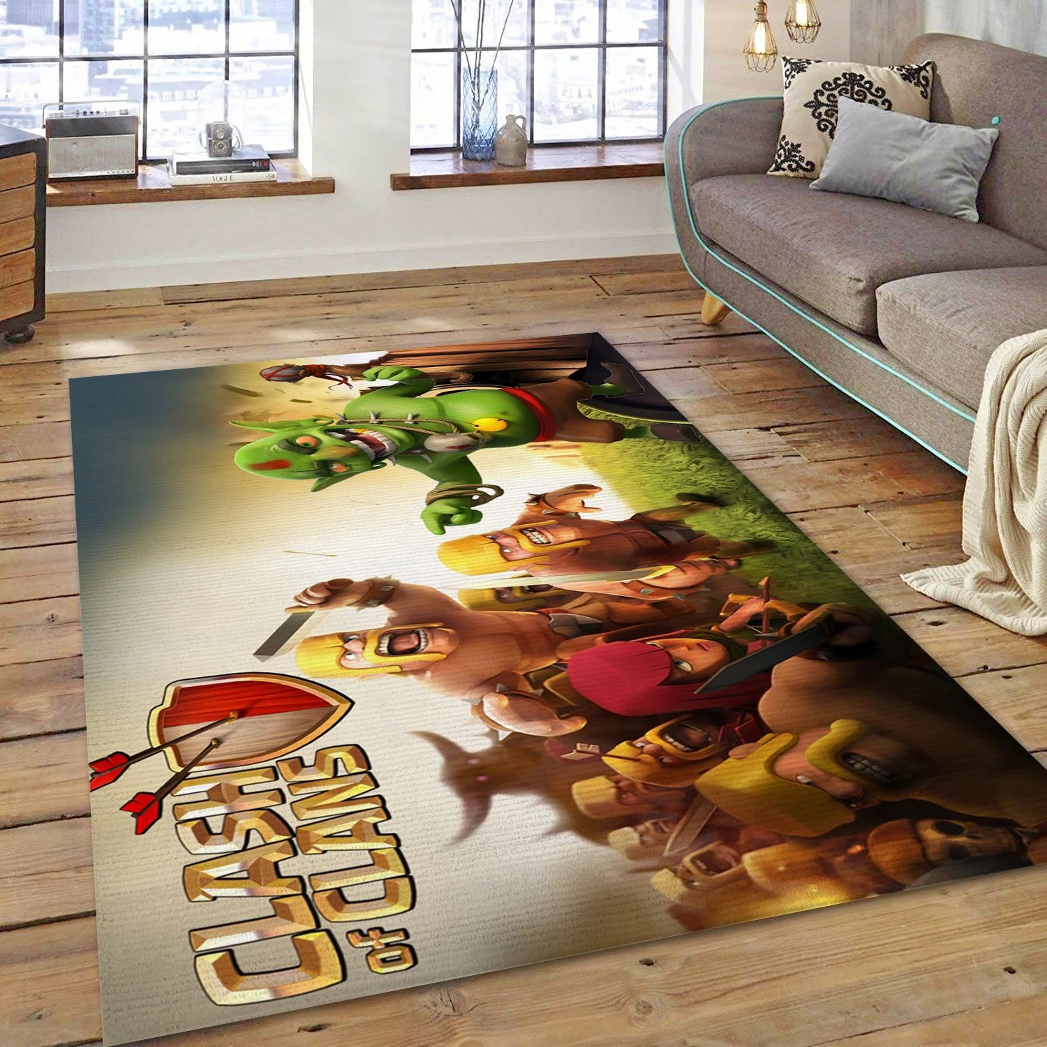 Clash Of Clans Video Game Area Rug Area