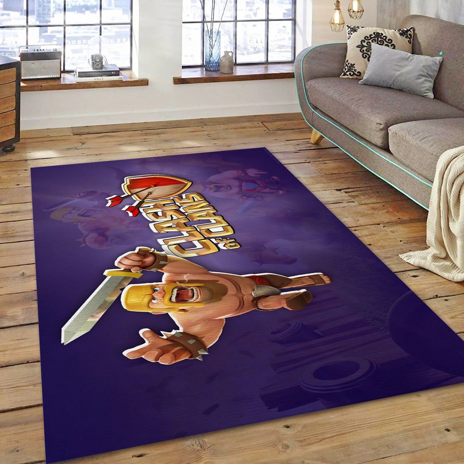 Clash Of Clans Video Game Area Rug Area