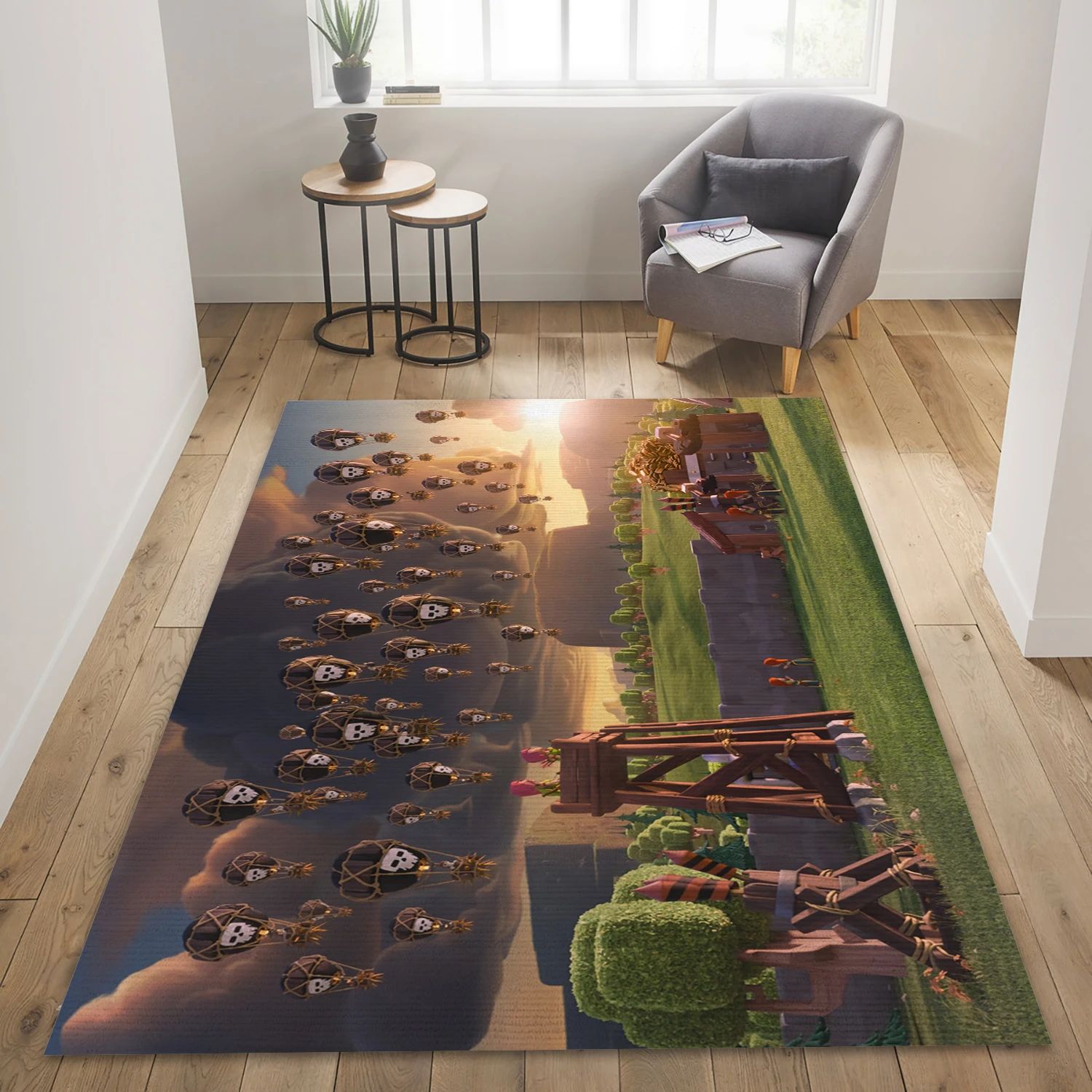 Clash Of Clans Video Game Reangle Rug