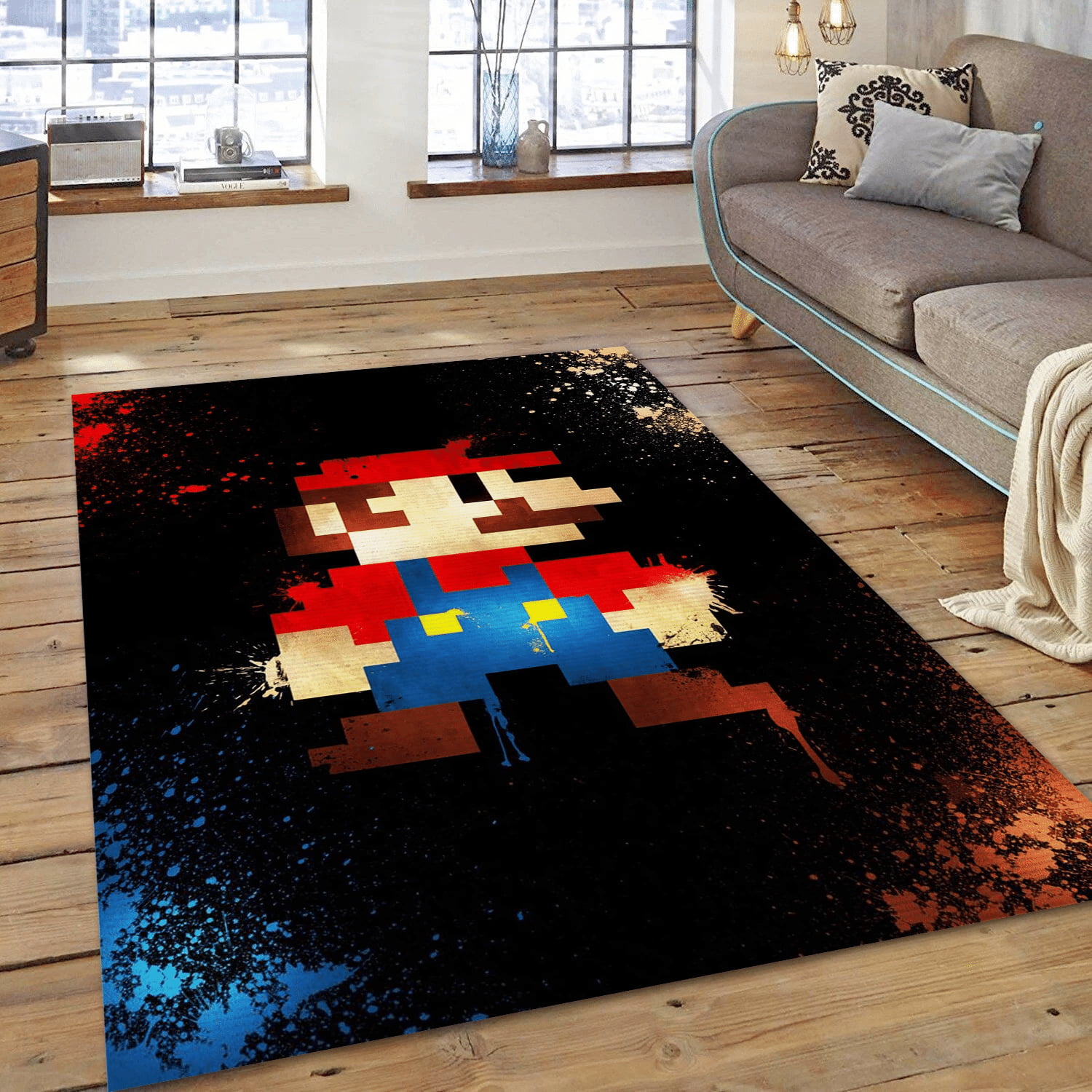 Classic 8 Bit Area Rug Carpet