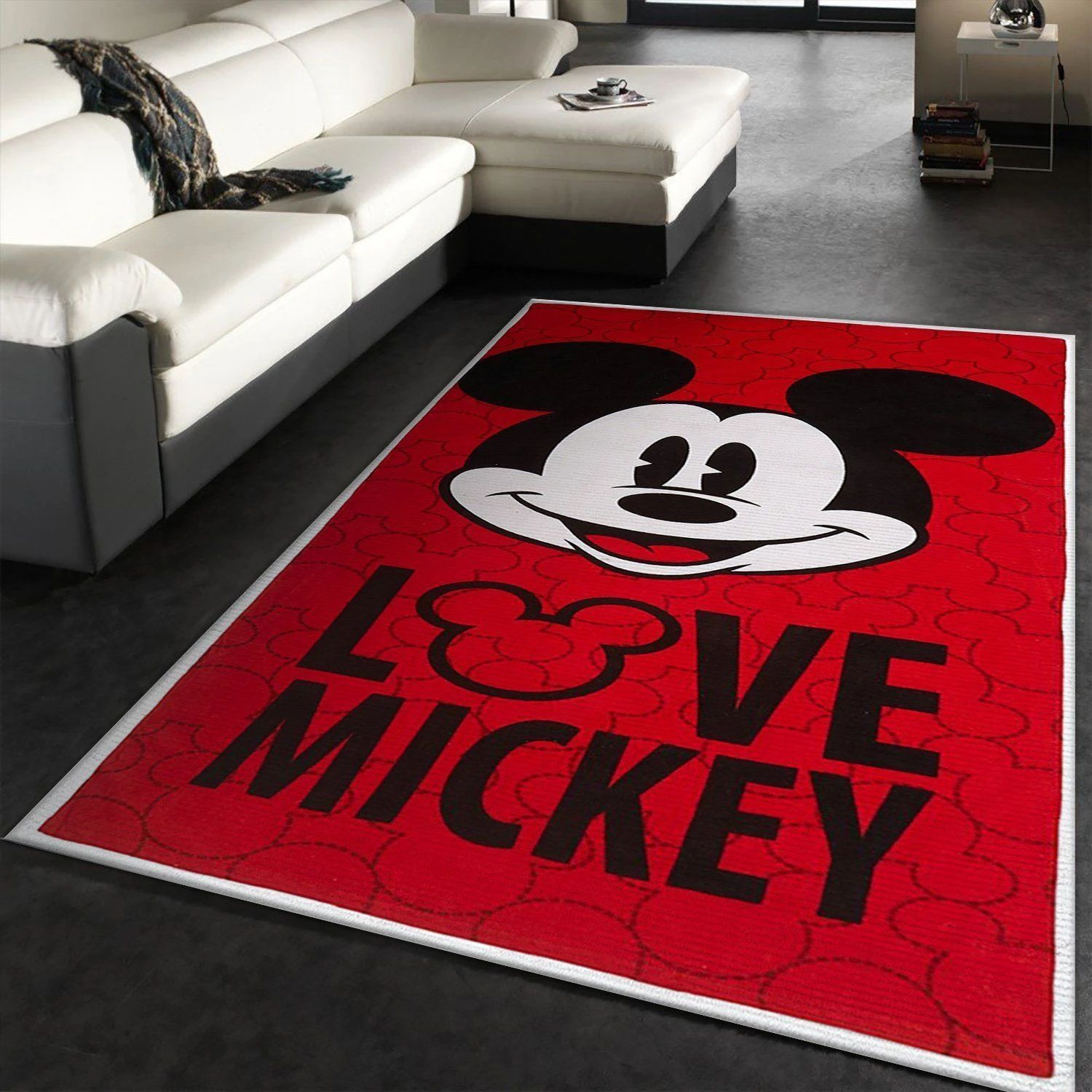 Classic Mickey Mouse Disney Area Rug, Bedroom, Family Gift US Decor - Indoor Outdoor Rugs