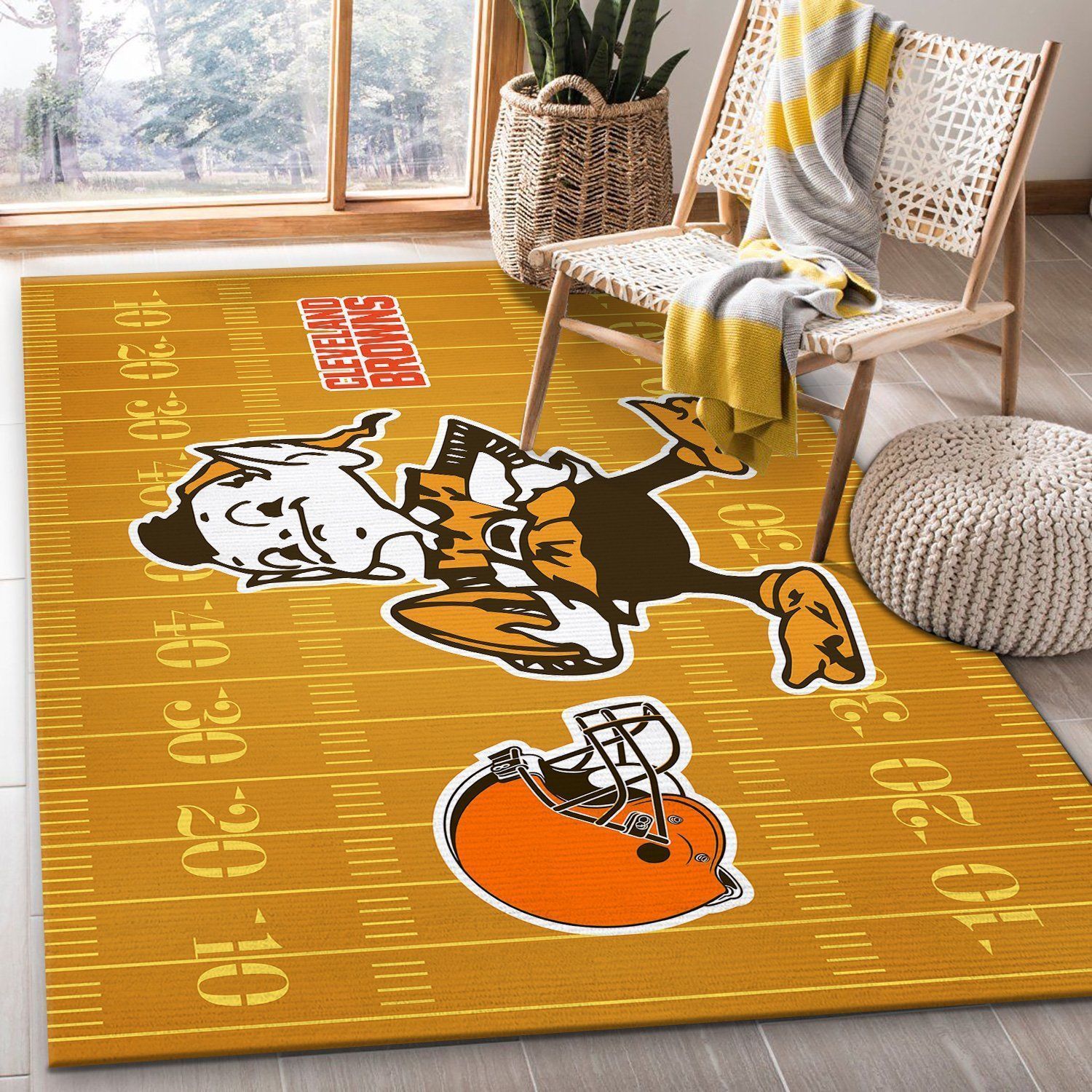 Cleveland Browns Area Rugs Living Room Carpet FN111113 Christmas Gift Floor Decor The US Decor - Indoor Outdoor Rugs