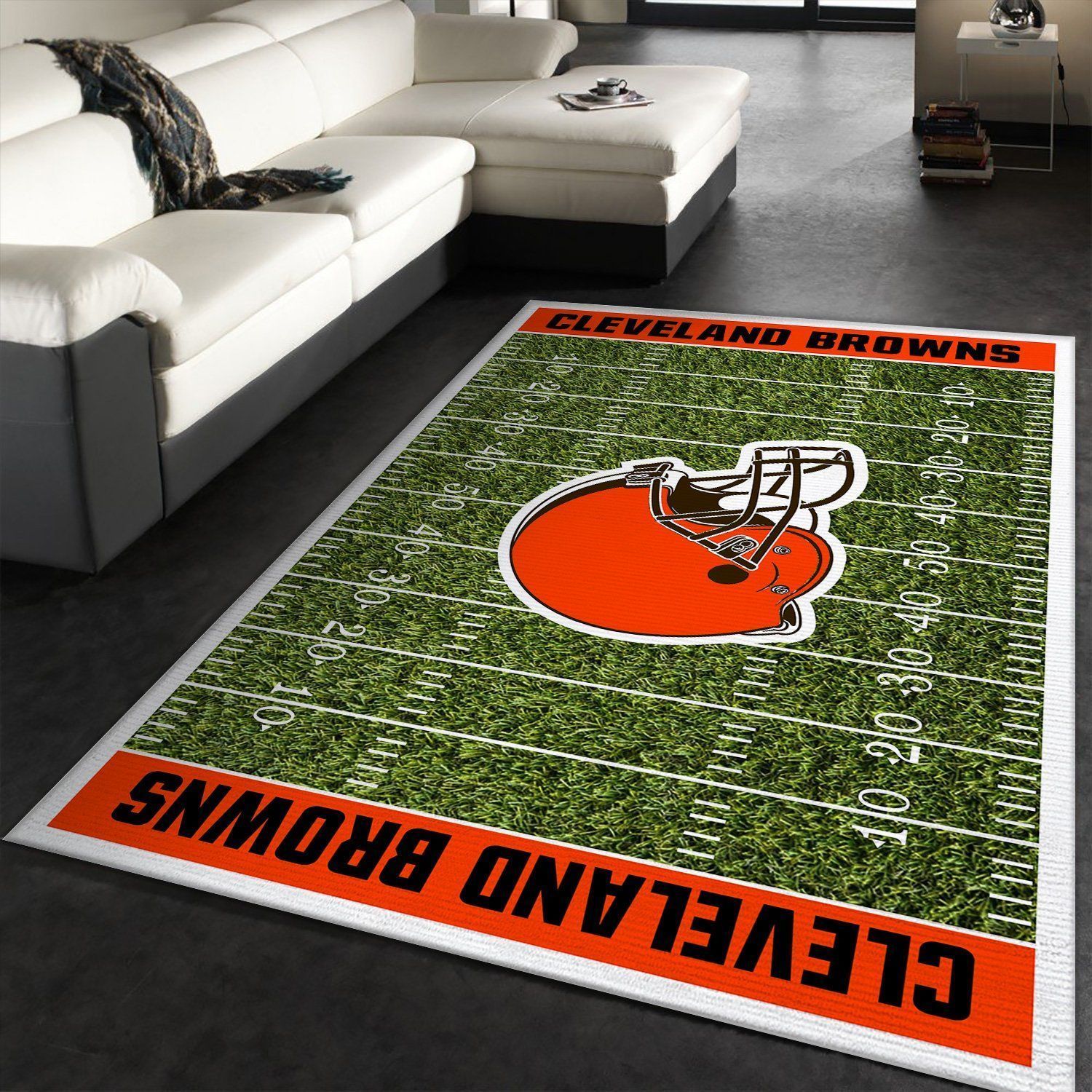 Cleveland Browns NFL Rug Room Carpet Sport Custom Area Floor Home Decor V5 - Indoor Outdoor Rugs