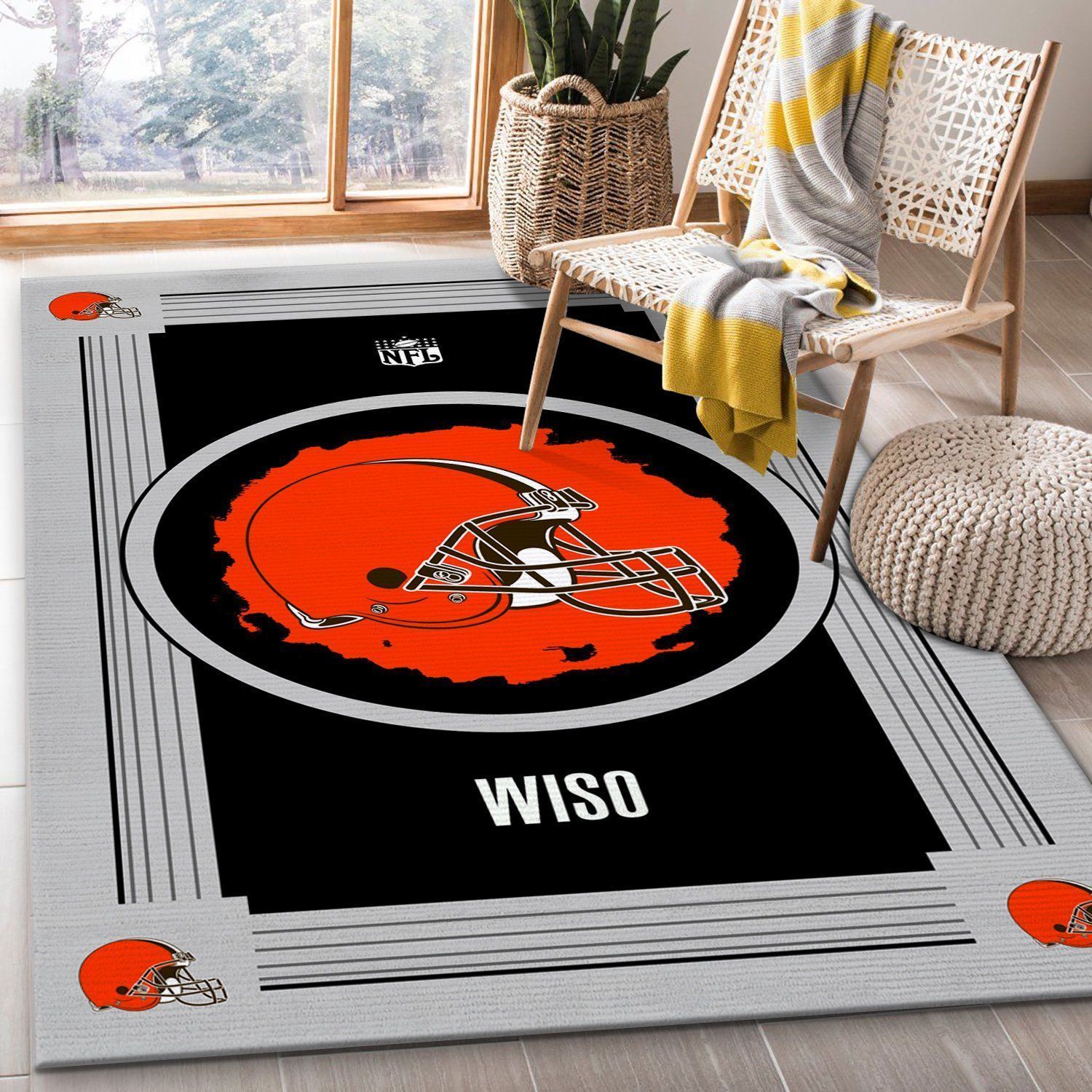 Cleveland Browns Rug Living Room Rug Christmas Gift - Indoor Outdoor Rugs