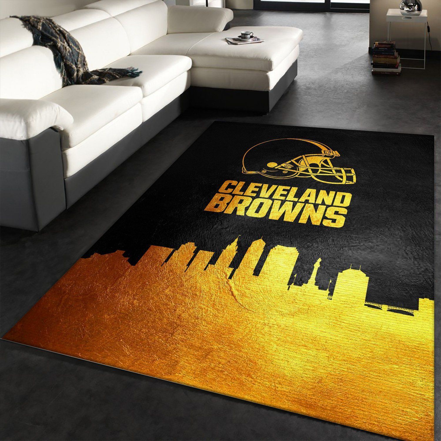 Cleveland Browns Skyline NFL Area Rug