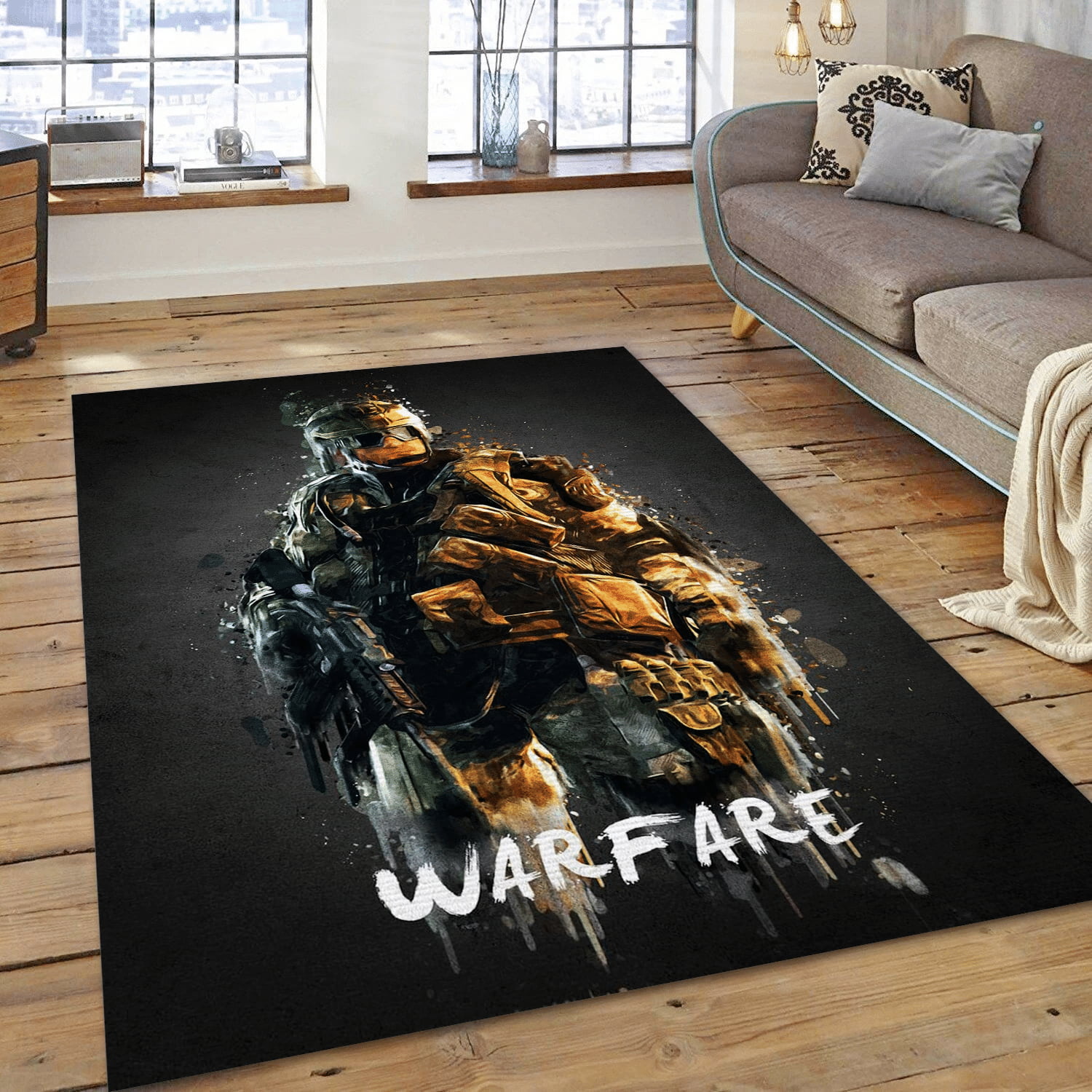 Cod Warfare Area Rug Carpet