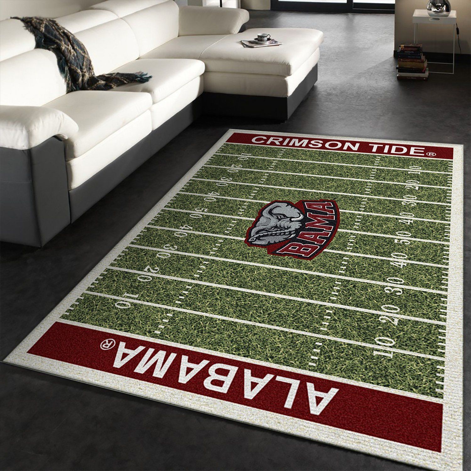 College Alabama NFL Team Logo Area Rug