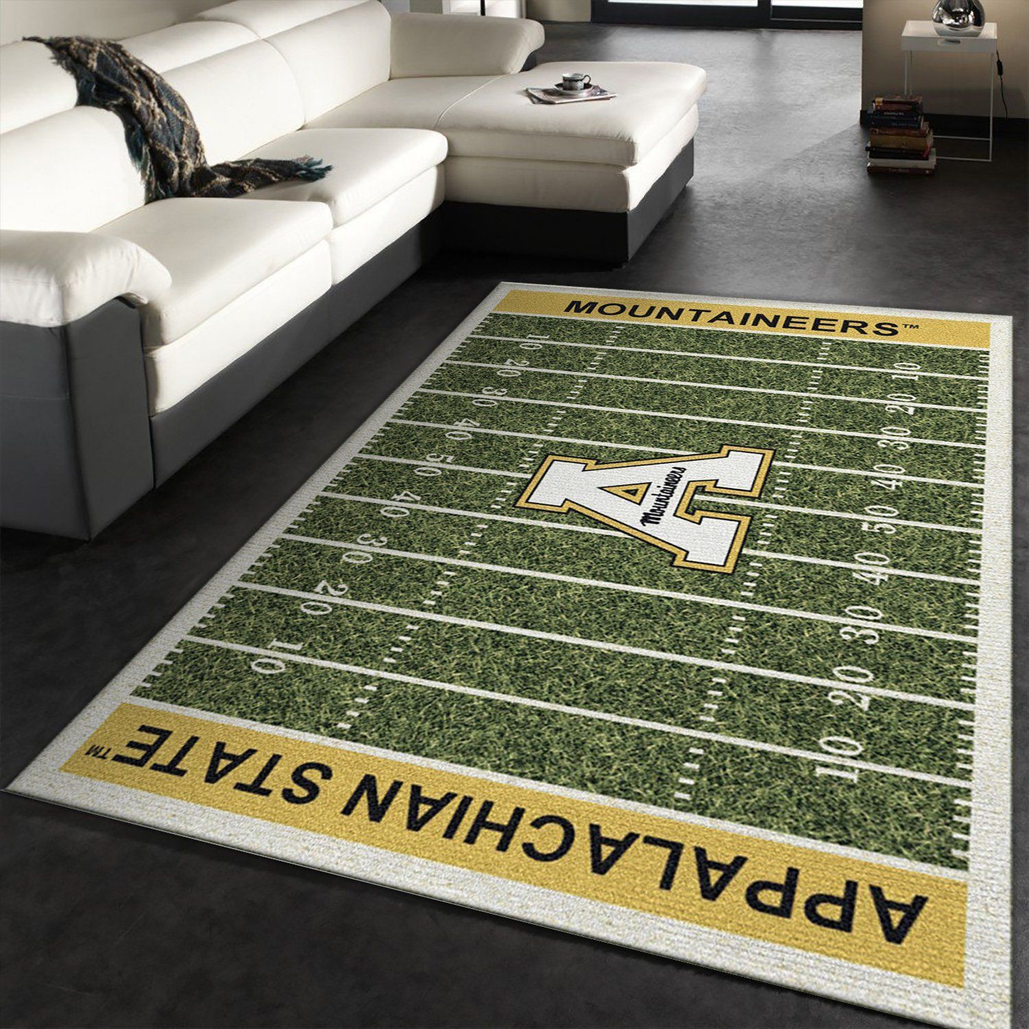 College Appalachian State NFL Team Logo Area Rug