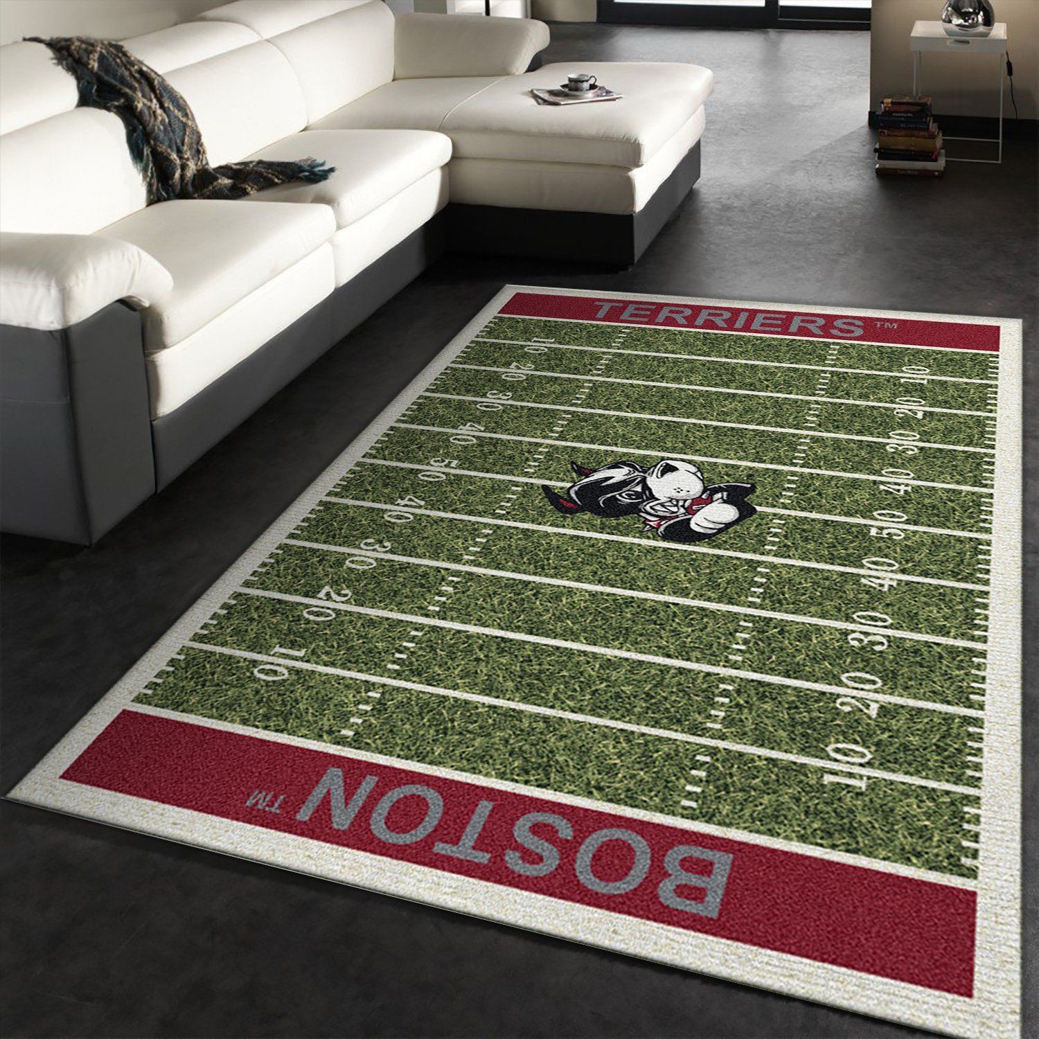 College Boston NFL Team Logo Area Rug