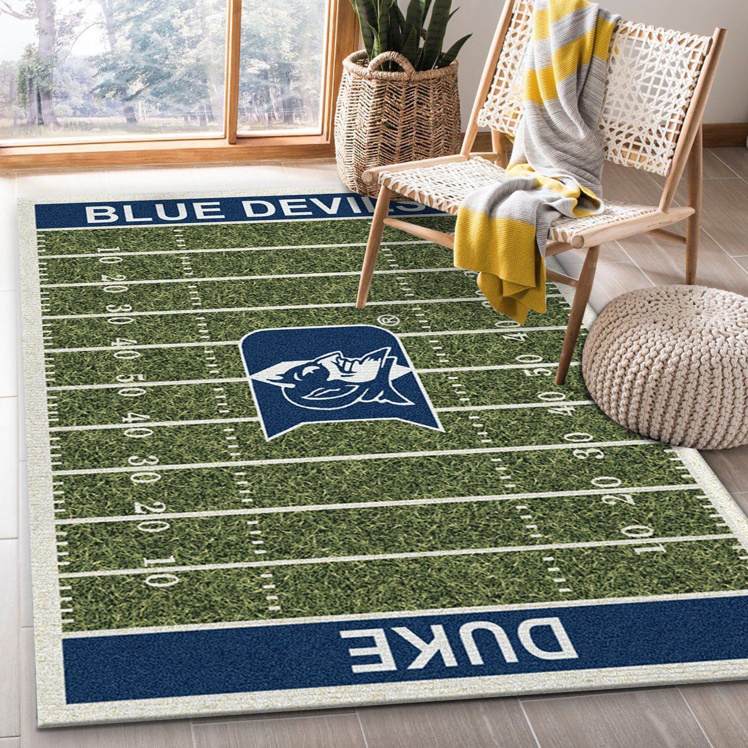 College Duke NFL Team Logo Area Rug