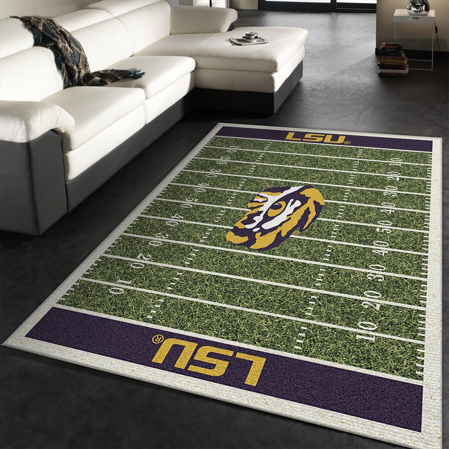 College Lsu NFL Team Logo Area Rug