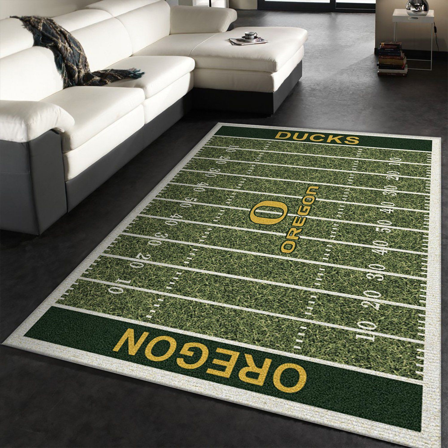 College Oregon NFL Team Logo Area Rug