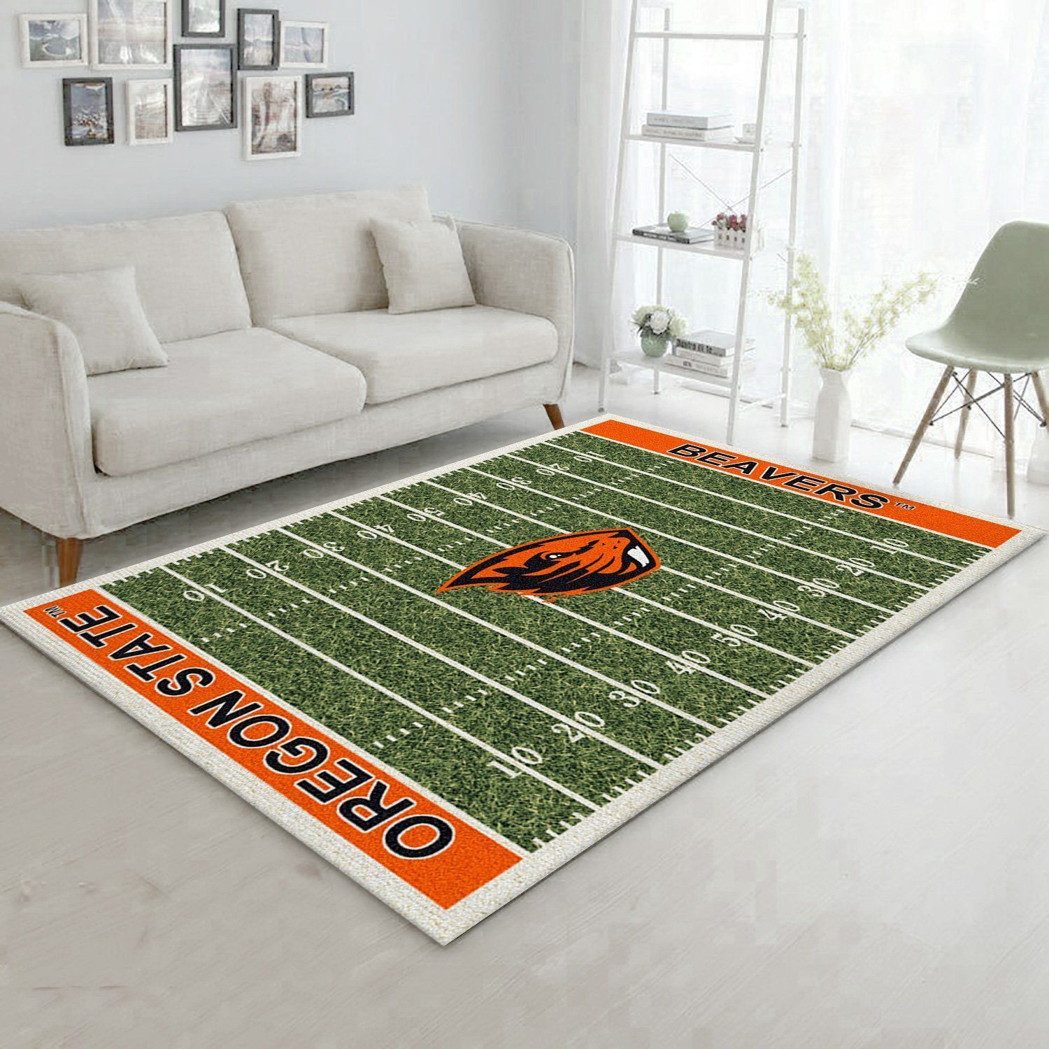 College Oregon State NFL Team Logo Area Rug