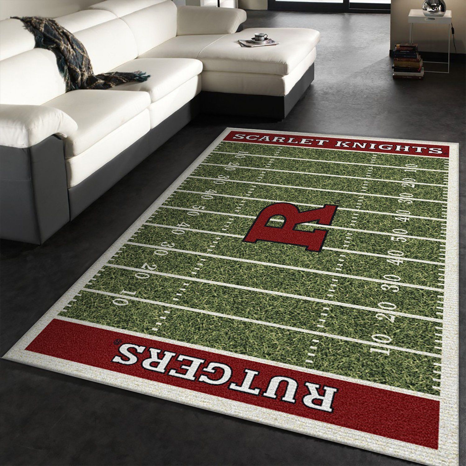 College Rutgers NFL Team Logo Area Rug