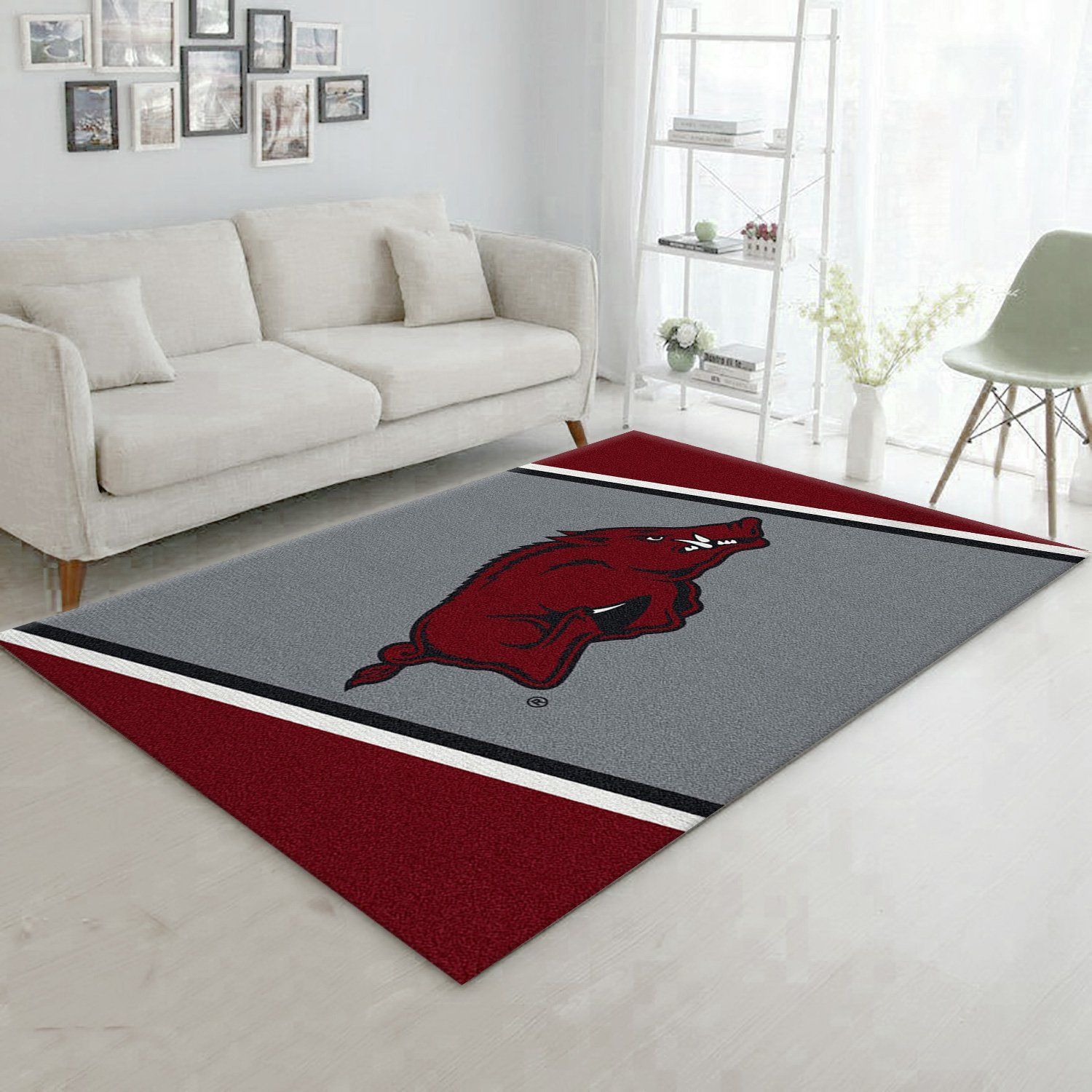 College Spirit Arkansas Sport Area Rug Team Logo Christmas Gift US Decor - Indoor Outdoor Rugs