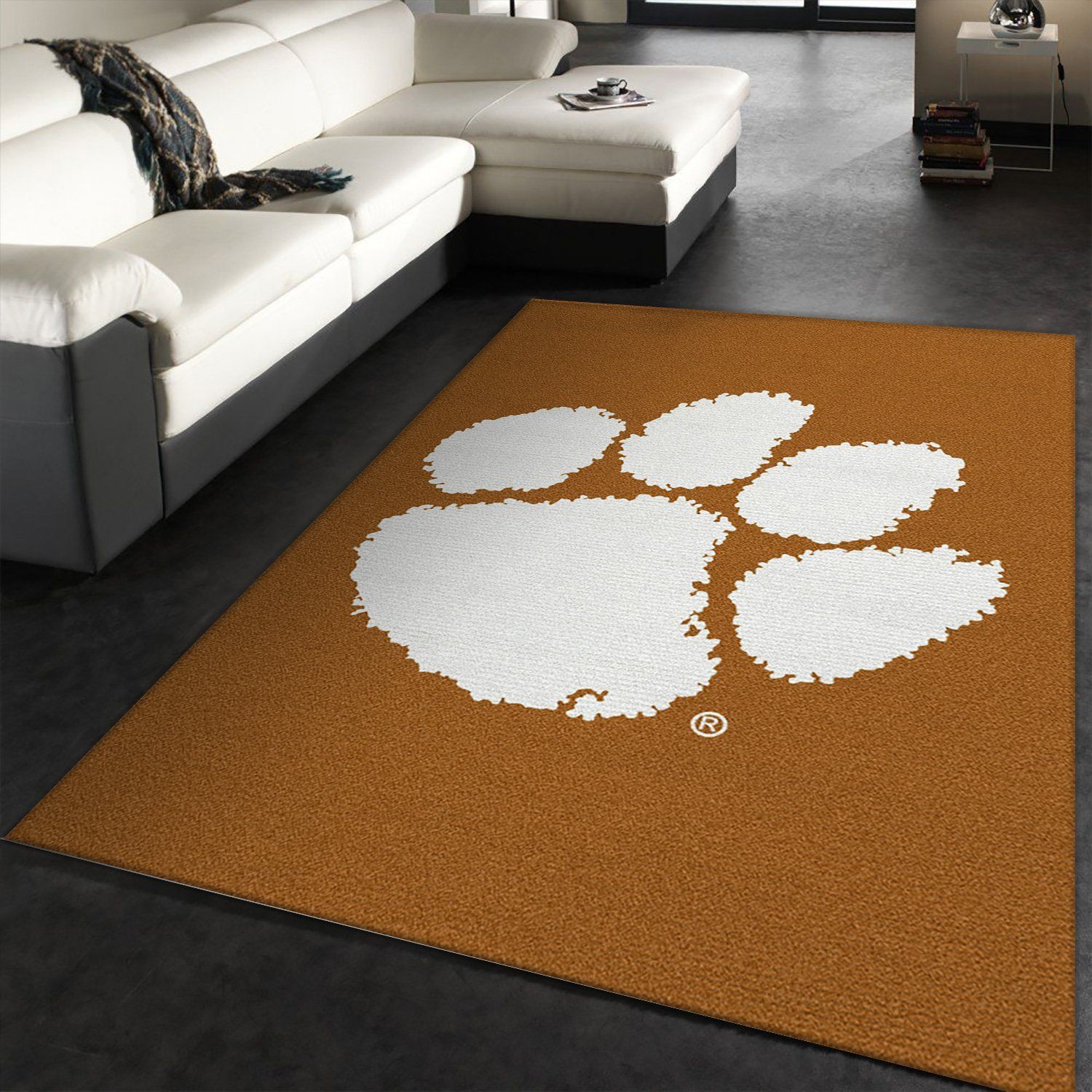 College Spirit Clemson Sport Area Rug Carpet Team Logo Family Gift US Decor - Indoor Outdoor Rugs