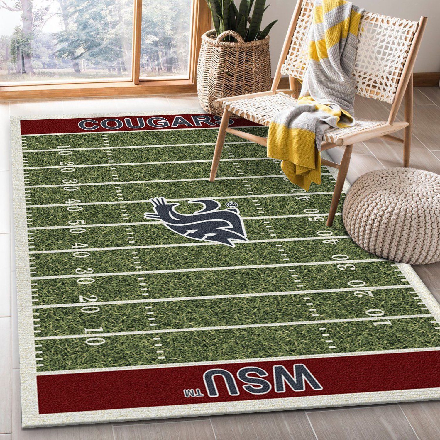 College State NFL Team Logo Area Rug