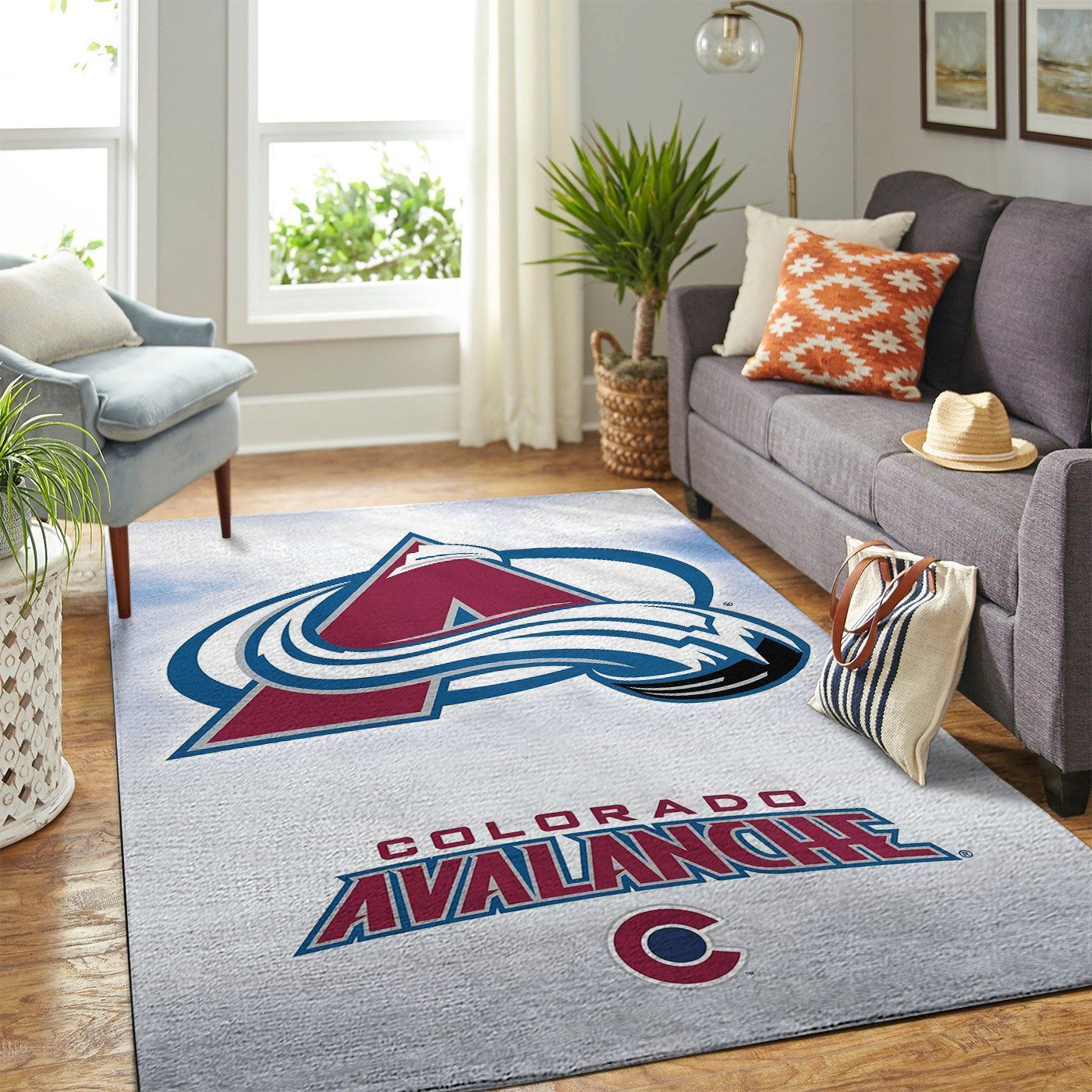 Colorado Avalanche Nhl Team Logo Style Nice Gift Home Decor Rectangle Area Rug - Indoor Outdoor Rugs