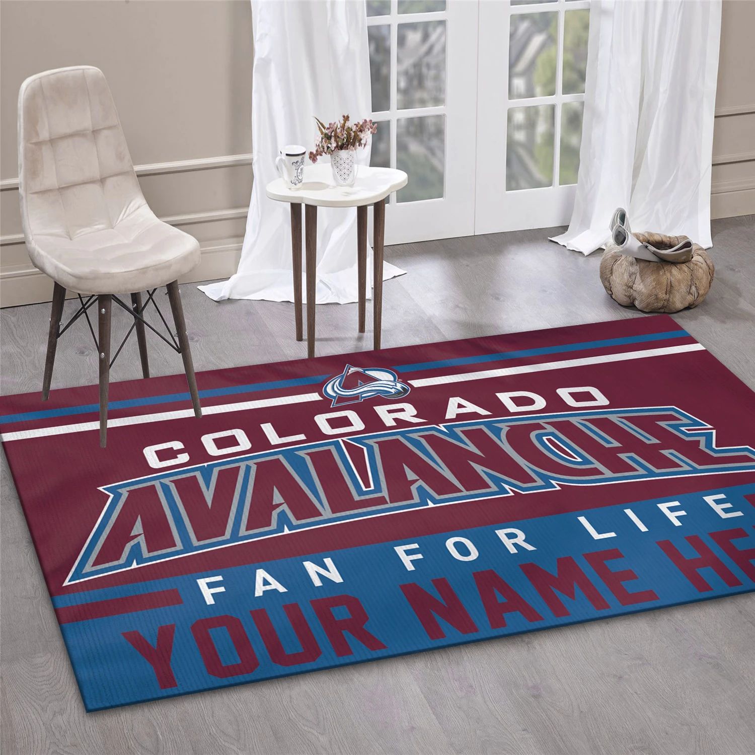 Colorado Avalanche Personal NHL Area Rug Carpet, Sport Living Room Rug - Home Decor - Indoor Outdoor Rugs