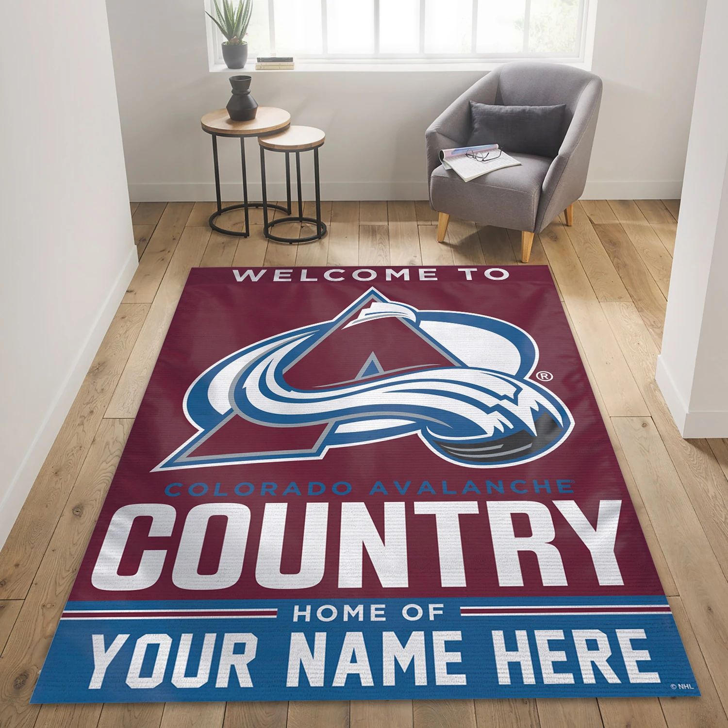Colorado Avalanche Personal NHL Area Rug, Sport Living Room Rug - Home Decor - Indoor Outdoor Rugs