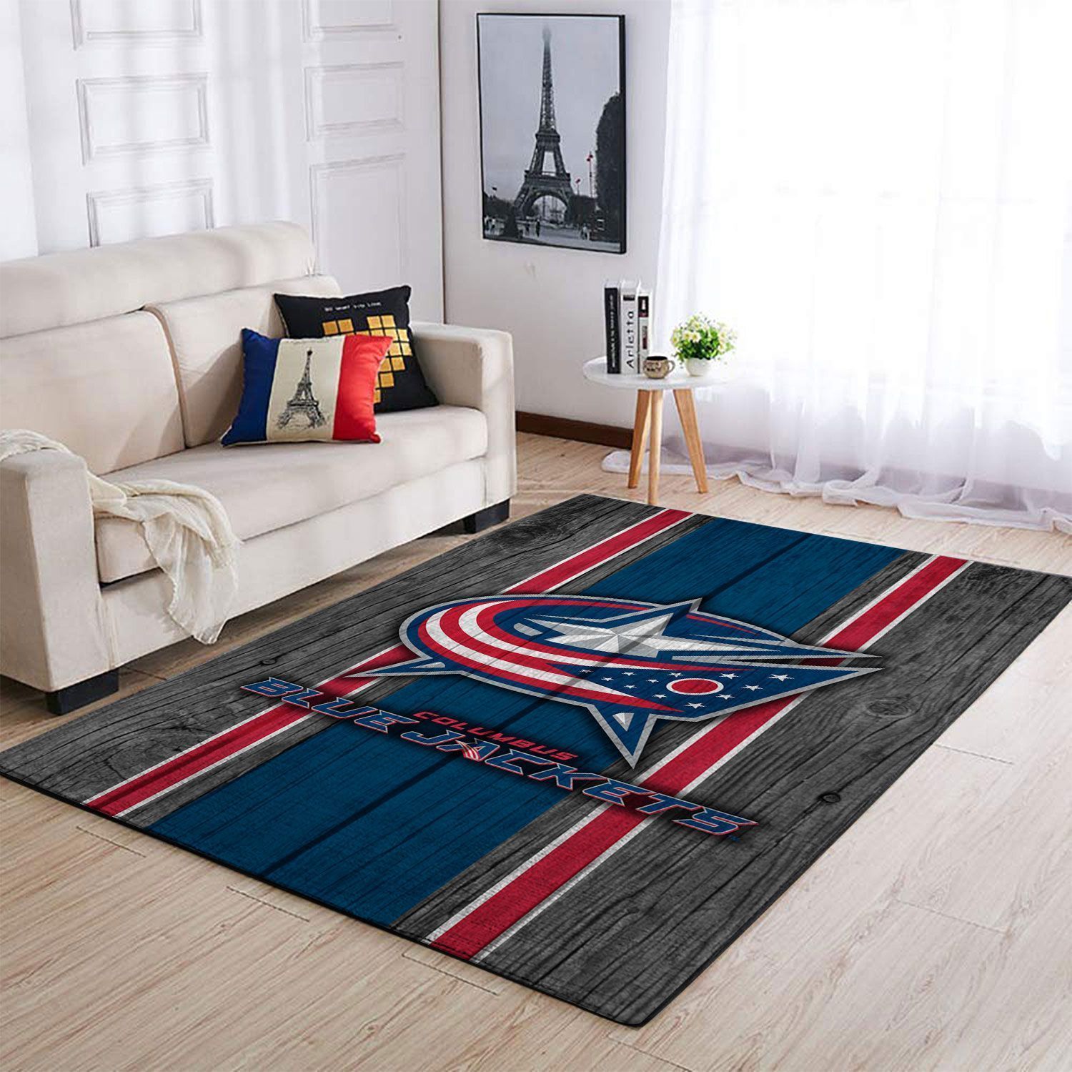 Columbus Blue Jackets Nhl Team Logo Style Nice Gift Home Decor Rectangle Area Rug - Indoor Outdoor Rugs