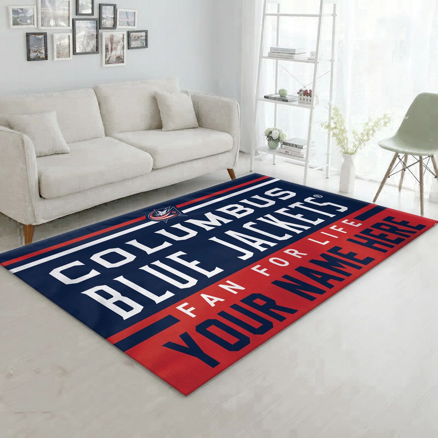 Columbus Blue Jackets Personal NHL Area Rug, Sport Living Room Rug - US Decor - Indoor Outdoor Rugs