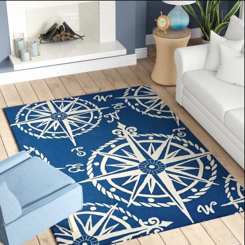 Compass Rug - Indoor Outdoor Rugs