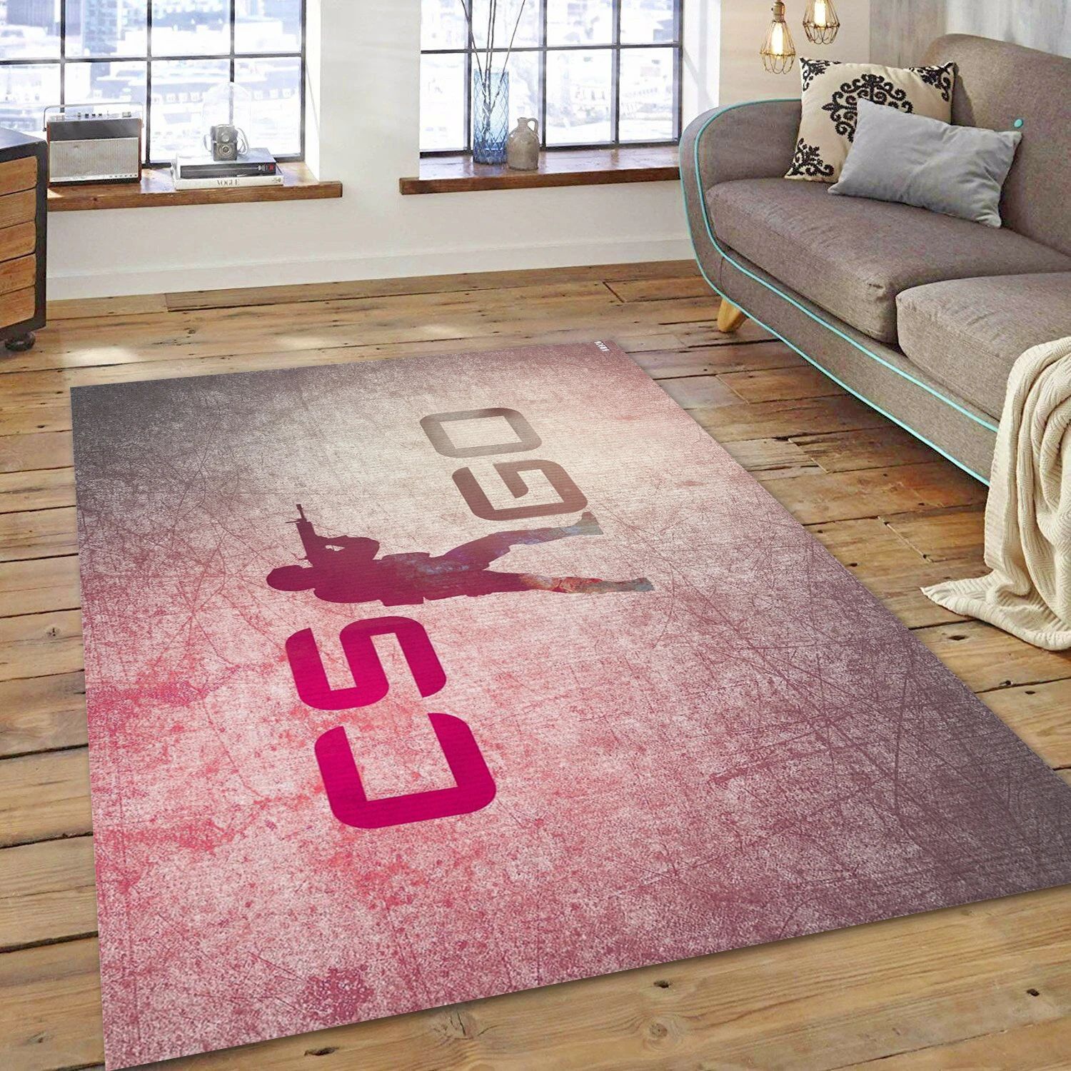 Counter Strike Global Offensive Video Game Area Rug Area