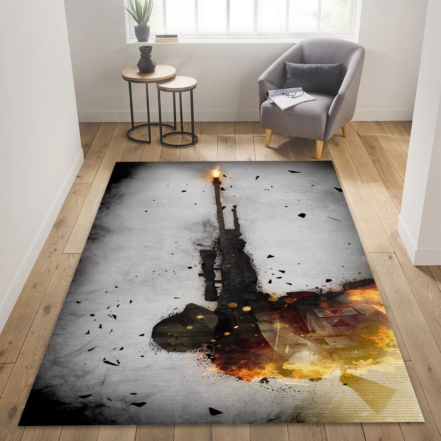 Counter Strike Global Offensive Video Game Area Rug Area