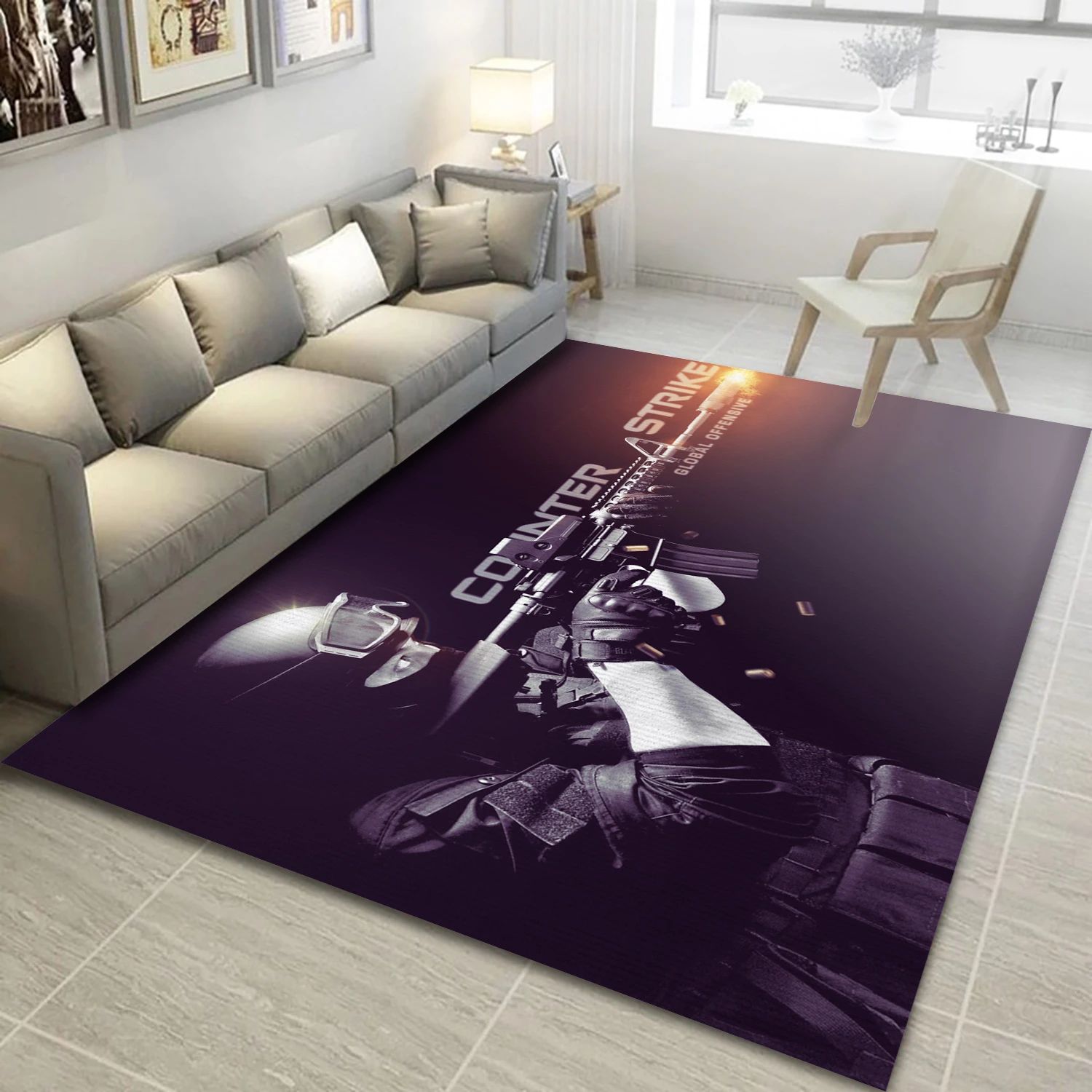 Counter Strike Global Offensive Video Game Area Rug For Christmas