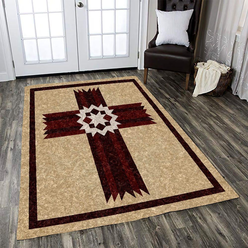 Cross Rug Chrismas Gift - Indoor Outdoor Rugs