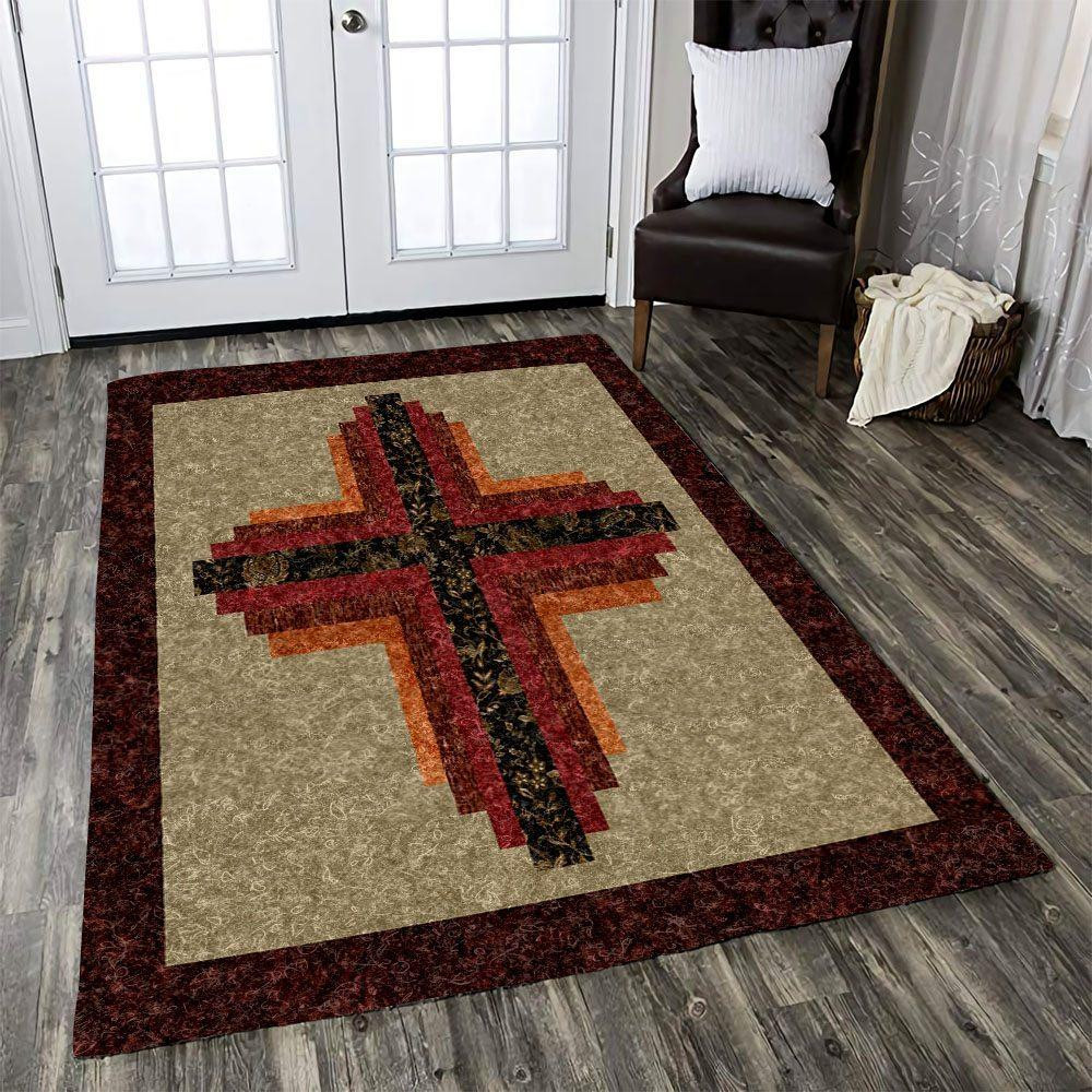 Cross Rug Chrismas Gift - Indoor Outdoor Rugs