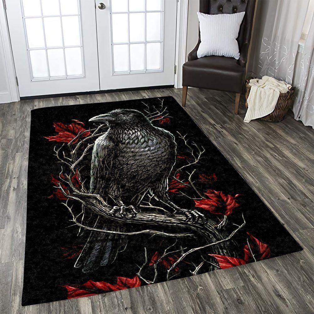 Crow Rug Chrismas Gift - Indoor Outdoor Rugs