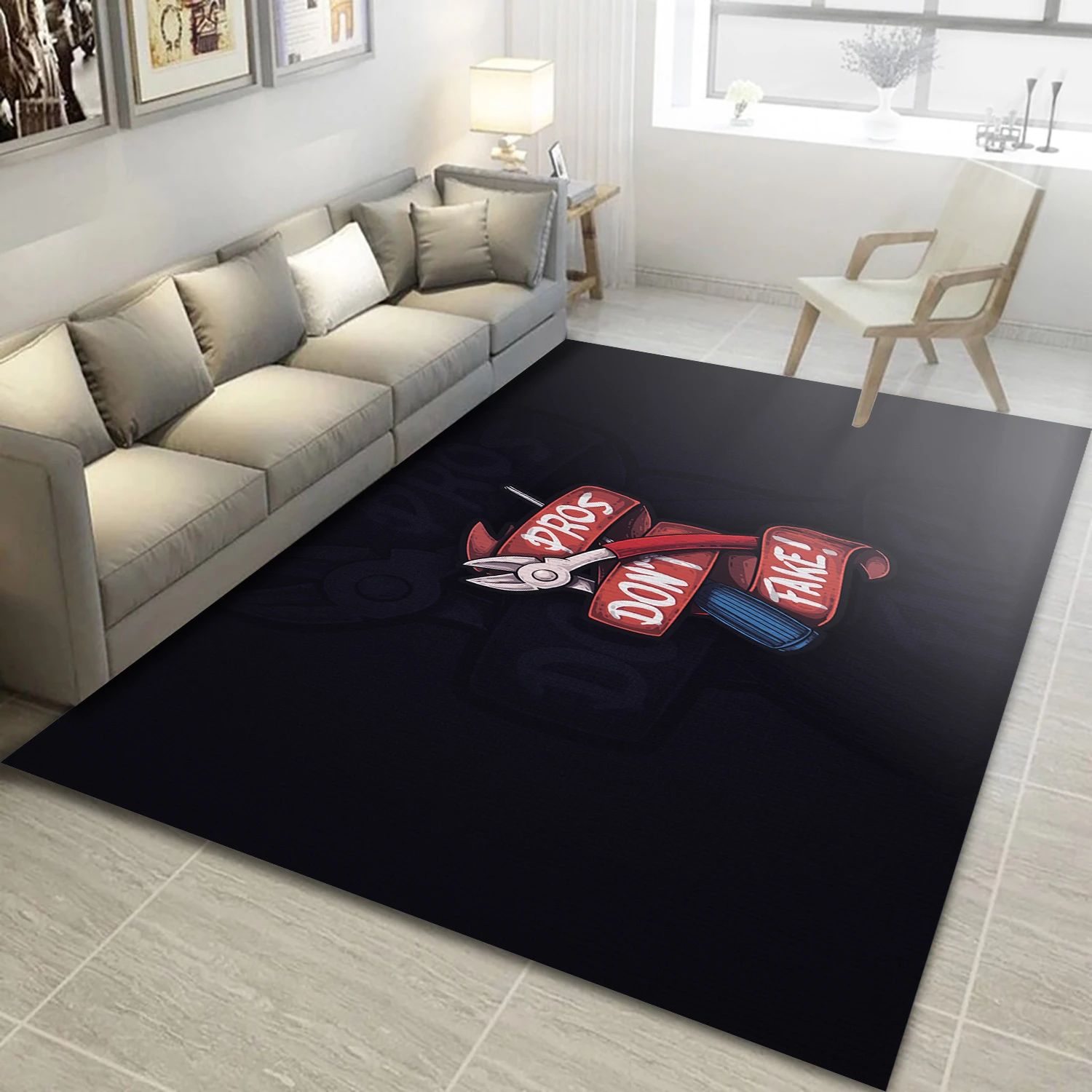 Csgo Pros Dont Fake Gaming Area Rug