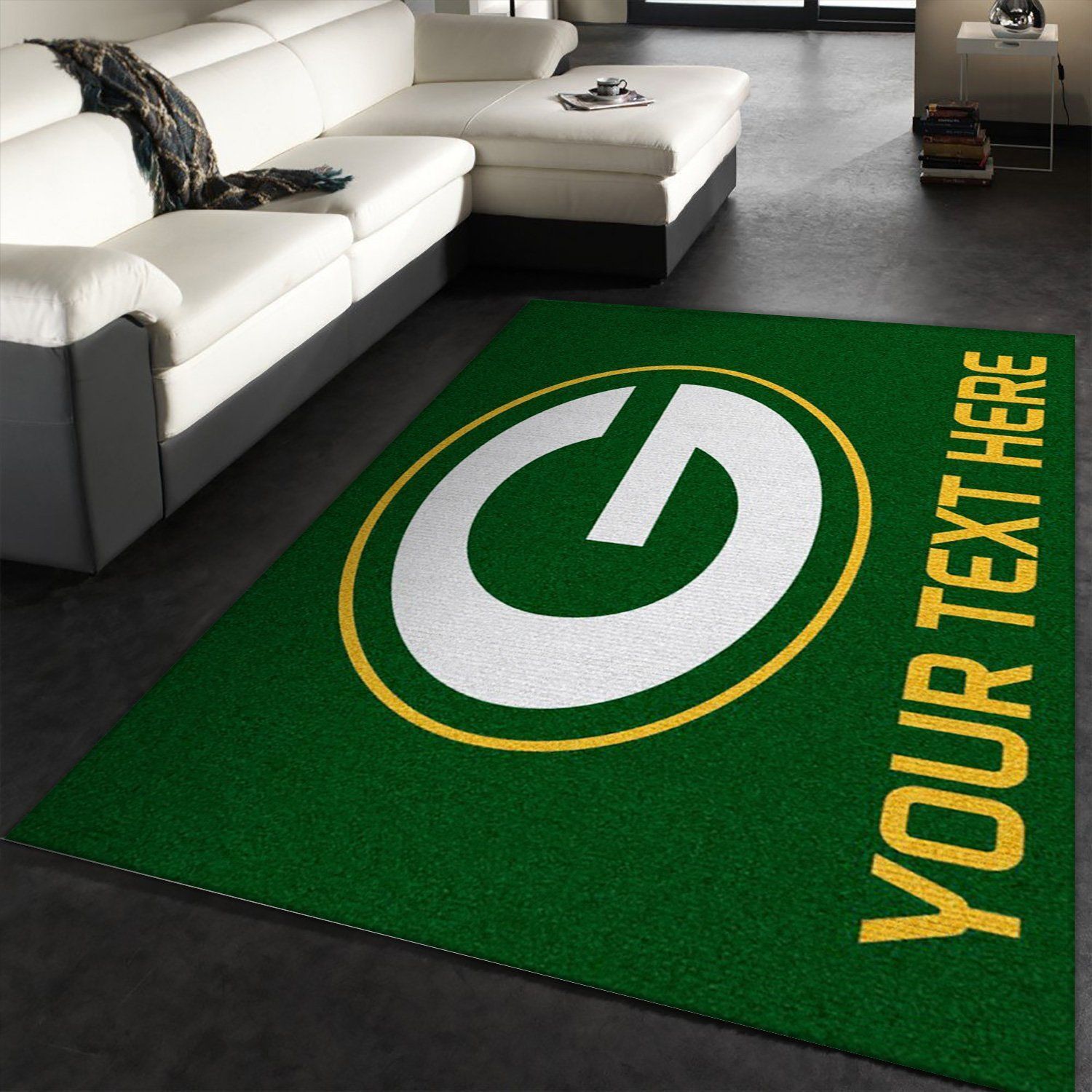 Customizable Green Bay Packers Personalized Accent Rug NFL Area Rug