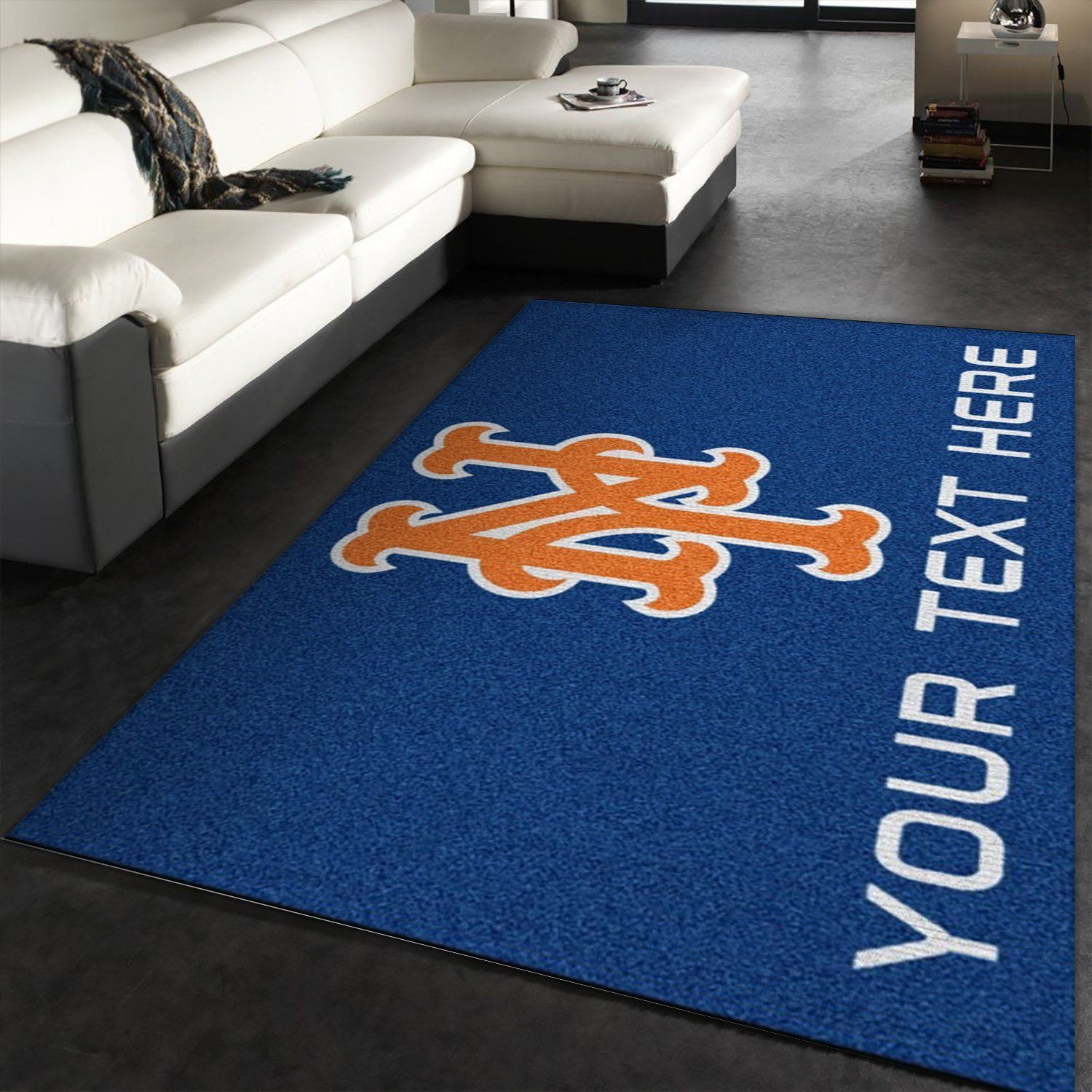 Customizable New York Mets Personalized Accent Rug Area Rug Carpet, Kitchen Rug, Home Decor Floor Decor - Indoor Outdoor Rugs