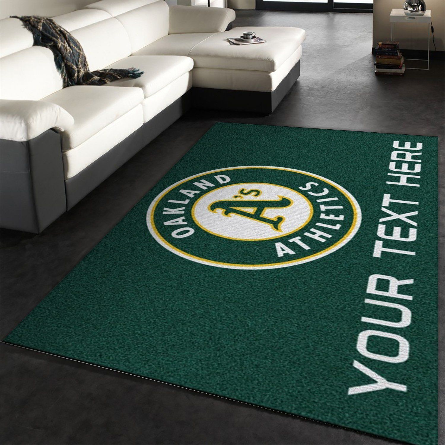 Customizable Oakland Athletics Personalized Accent Rug Area Rug Carpet, Kitchen Rug, Home US Decor - Indoor Outdoor Rugs