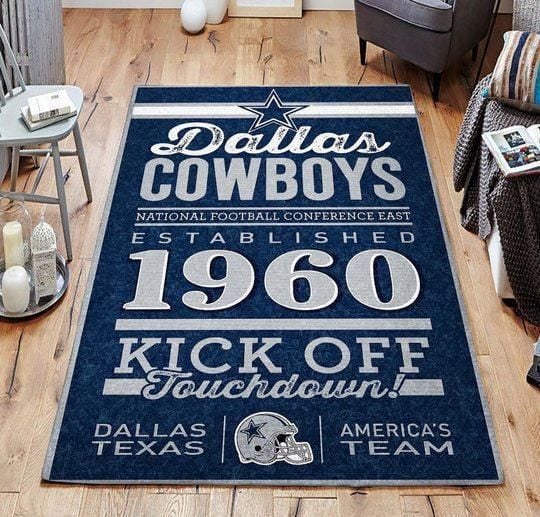 Dallas Cowboys 011932 Nfl Football Rug Room Carpet Sport Custom Area Floor Home Decor - Indoor Outdoor Rugs