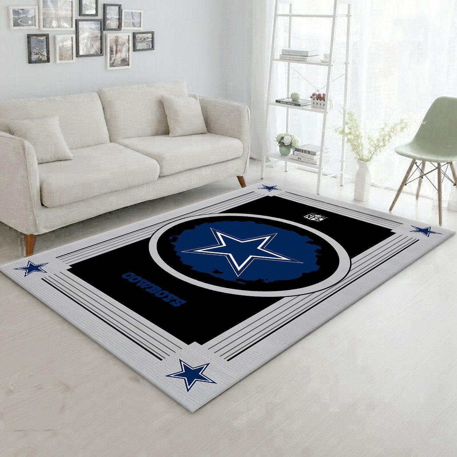 Dallas Cowboys NFL Logo Style Area Rugs Living Room Carpet Floor Decor The US Decor - Indoor Outdoor Rugs