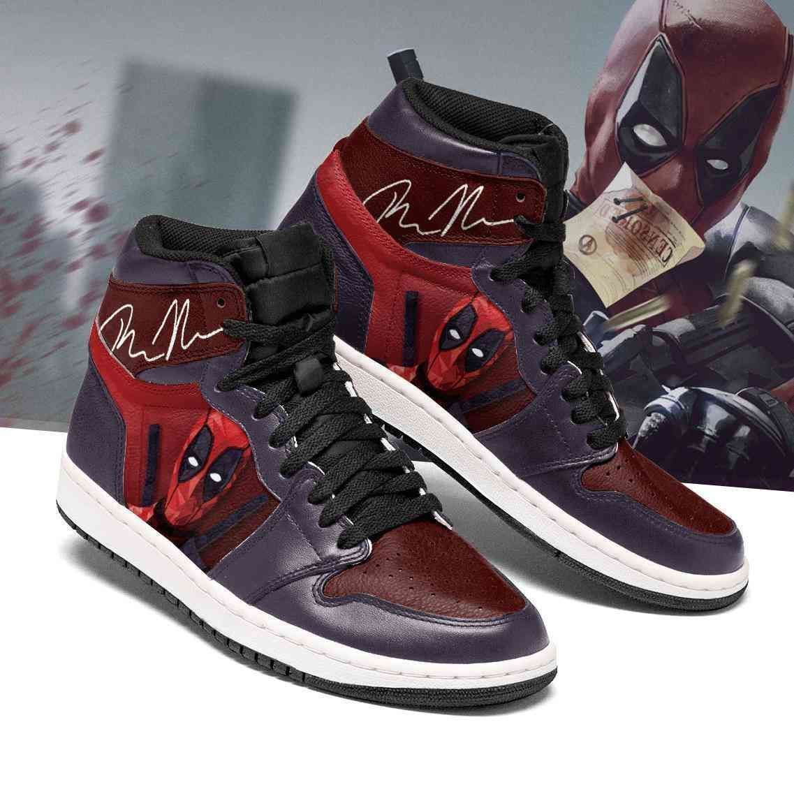 Deadpool Marvel 2 Air Jordan Shoes Sport Sneakers