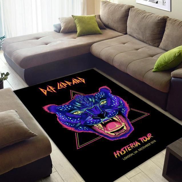 Def Leppard Hysteria Tour Area Rug - Indoor Outdoor Rugs