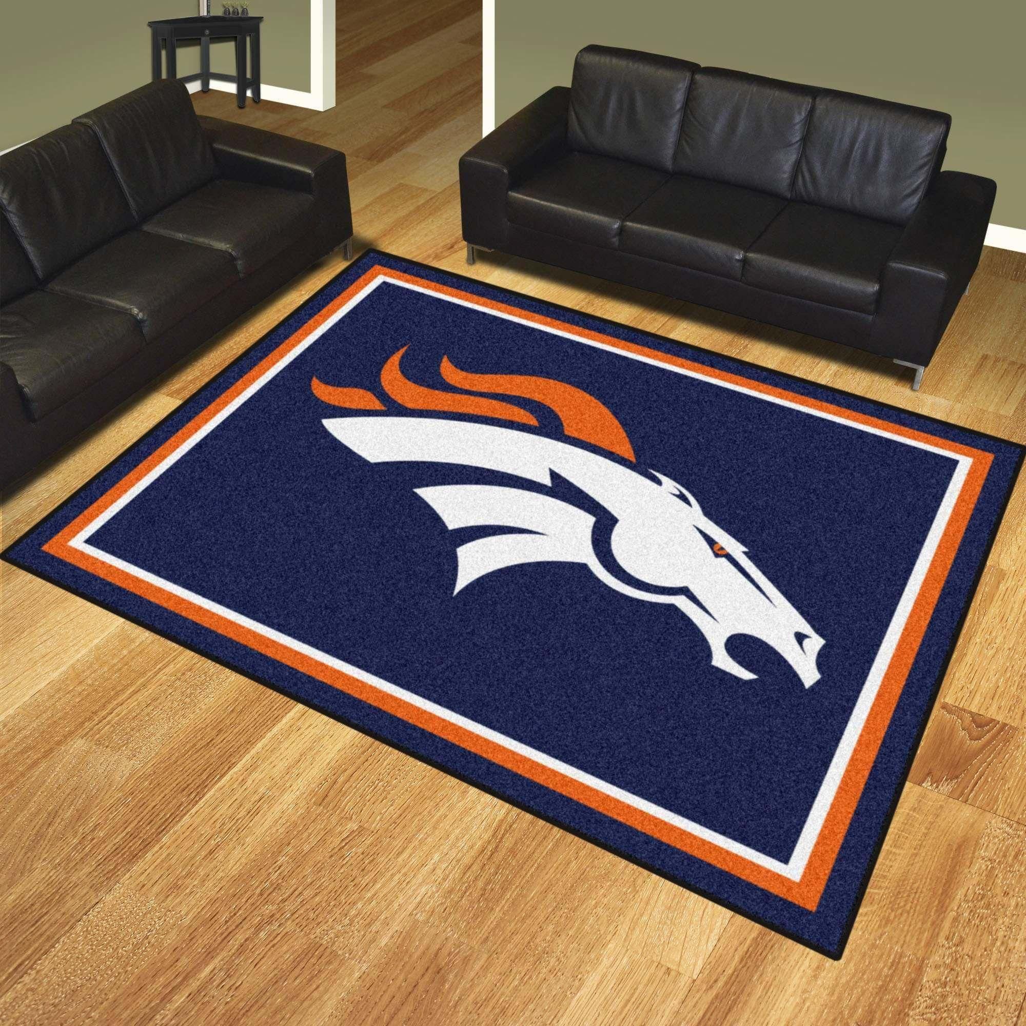 Denver Broncos Area Rug Chrismas Gift - Indoor Outdoor Rugs