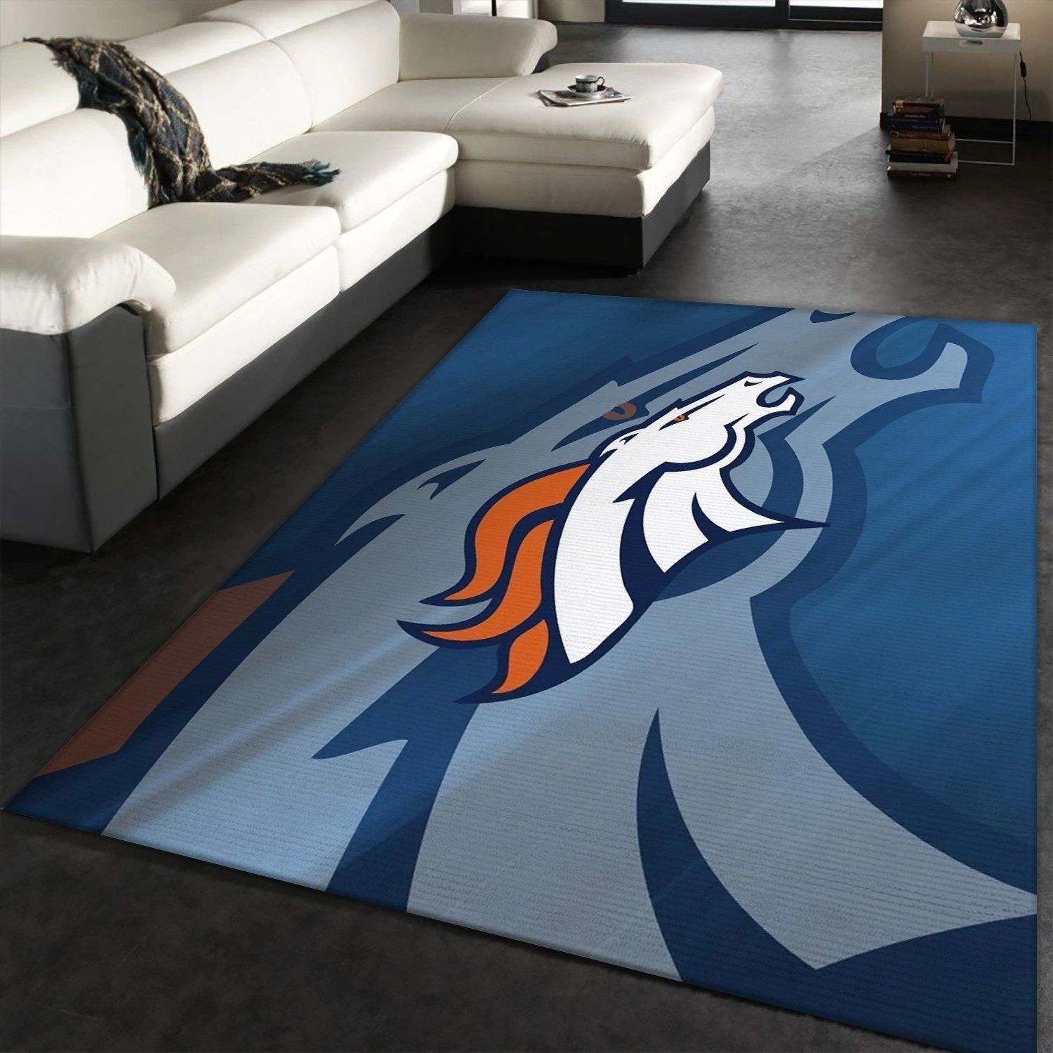 Denver Broncos Area Rugs Living Room Carpet SDB101201 Local Brands Floor Decor The US Decor - Indoor Outdoor Rugs