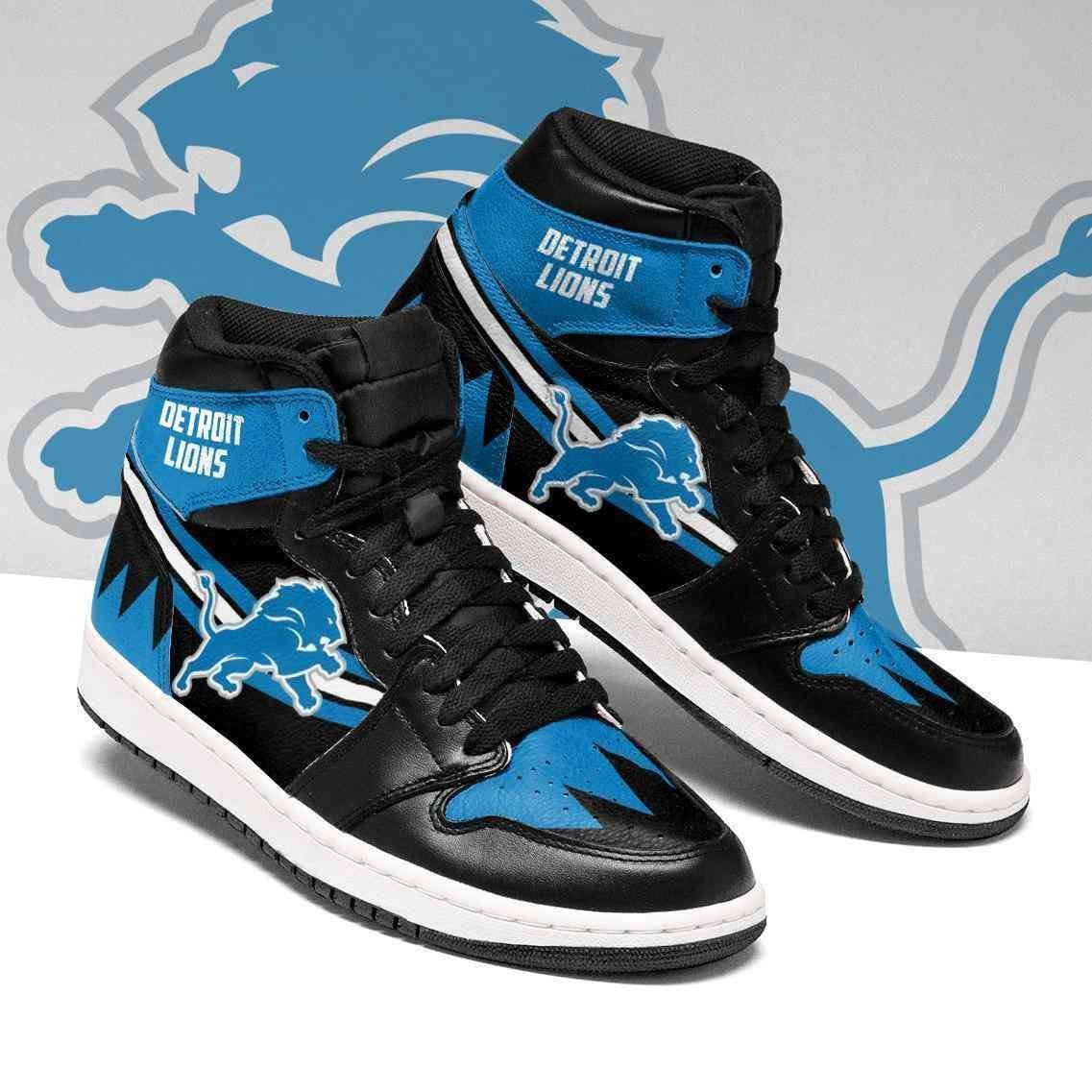 Detroit Lions Nfl Football 3 Air Jordan Shoes Sport Sneakers